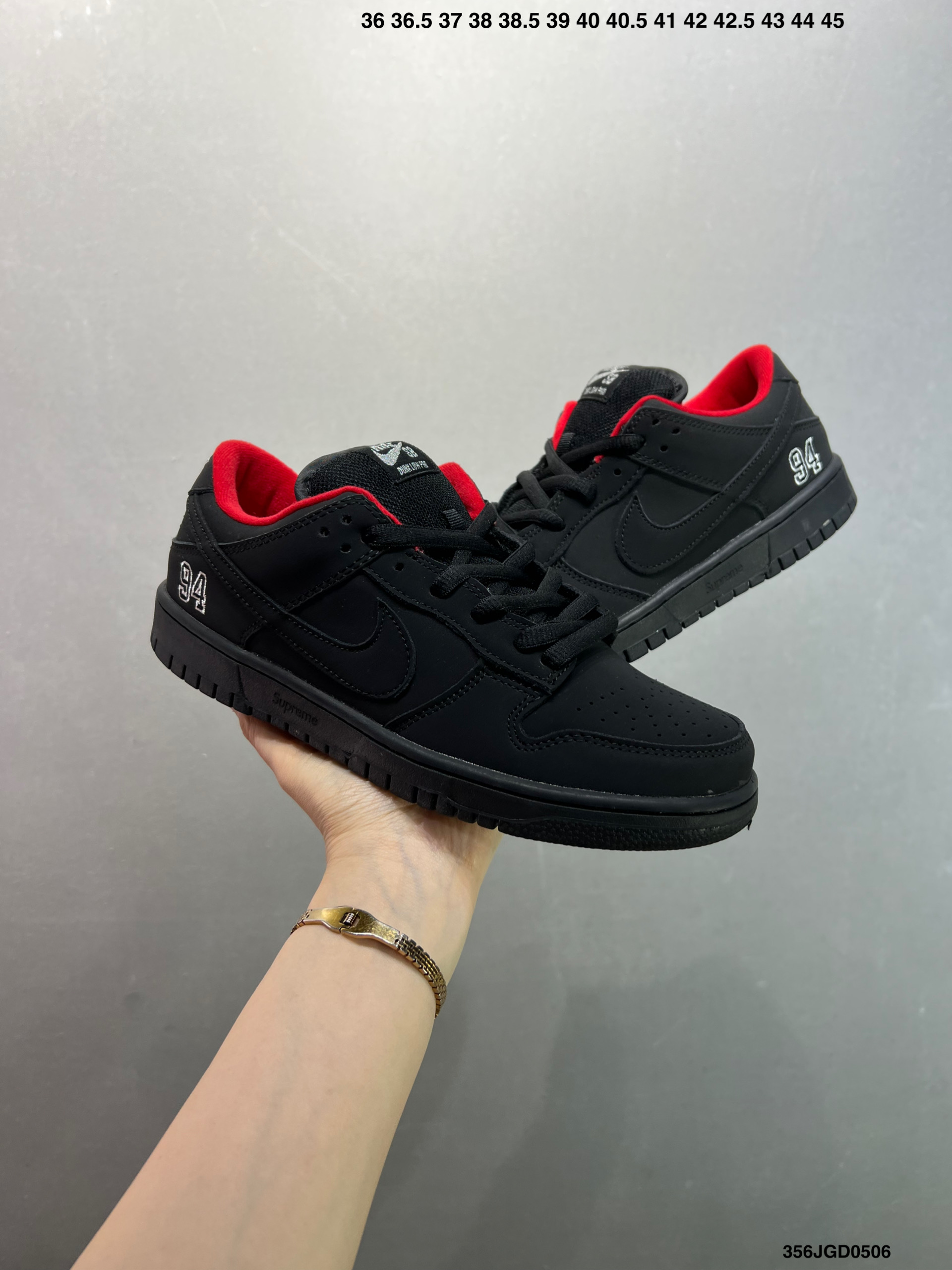 Nike Dunk SB Low Custom Black/Red Skateboarding Shoe - Comfortable & Stylish 4 i1746463946002 4890 0 7