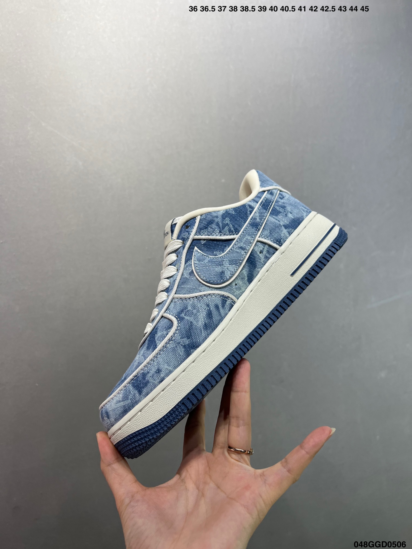 Nike Air Force 1 Low '07 Louis Vuitton Denim Custom Sneakers 4 i1746466674714 6867 0 2