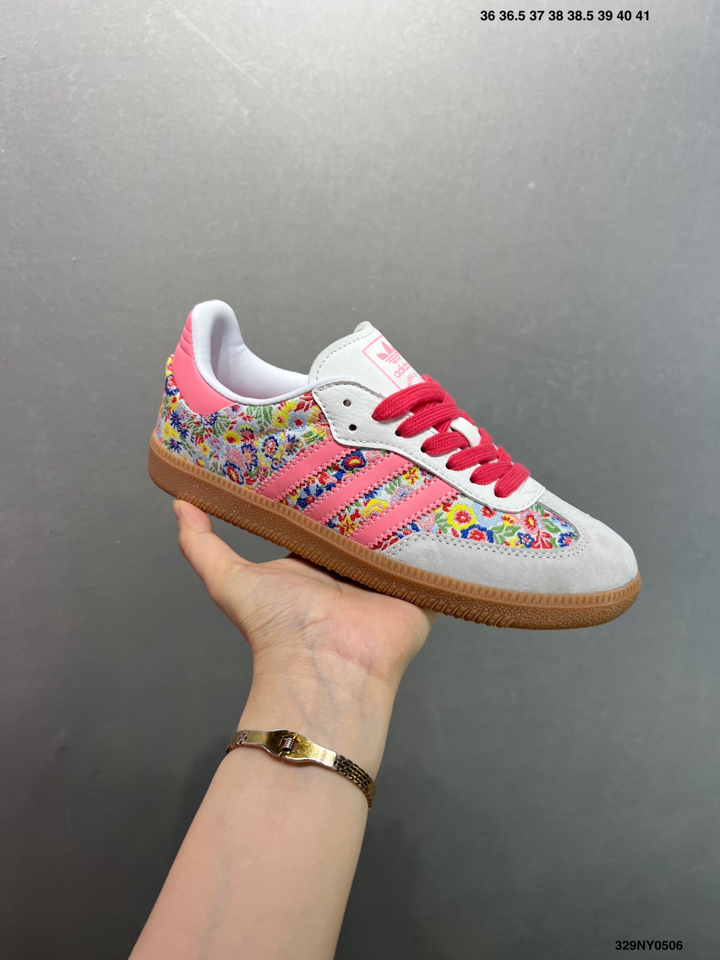 Liberty London x Adidas Originals Samba OG Gray Pink Floral Sneakers 3 i1746466710987 4016 0 1