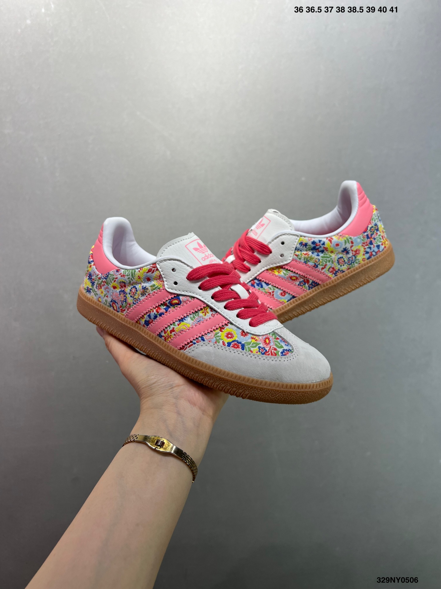 Liberty London x Adidas Originals Samba OG Gray Pink Floral Sneakers 9 i1746466712825 983 0 7