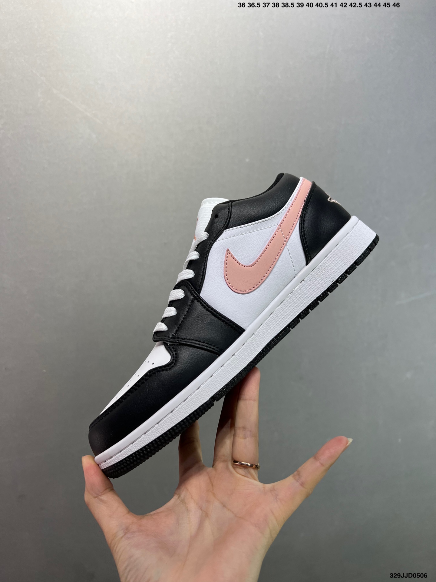 Nike Air Jordan 1 Low Basketball Shoes - Black, White & Coral Accents 4 i1746466753169 2144 0 2