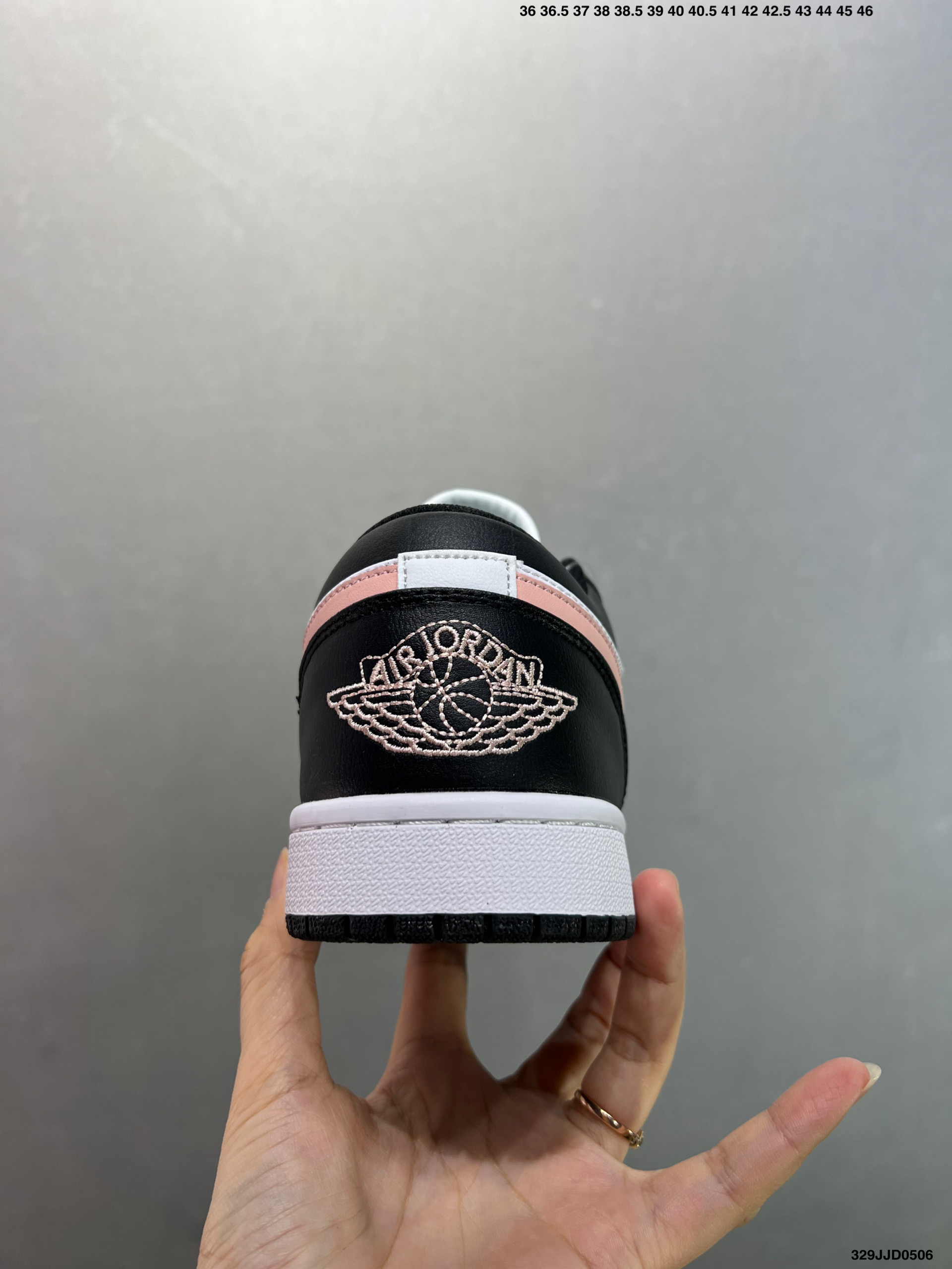 Nike Air Jordan 1 Low Basketball Shoes - Black, White & Coral Accents 5 i1746466755090 9078 0 3