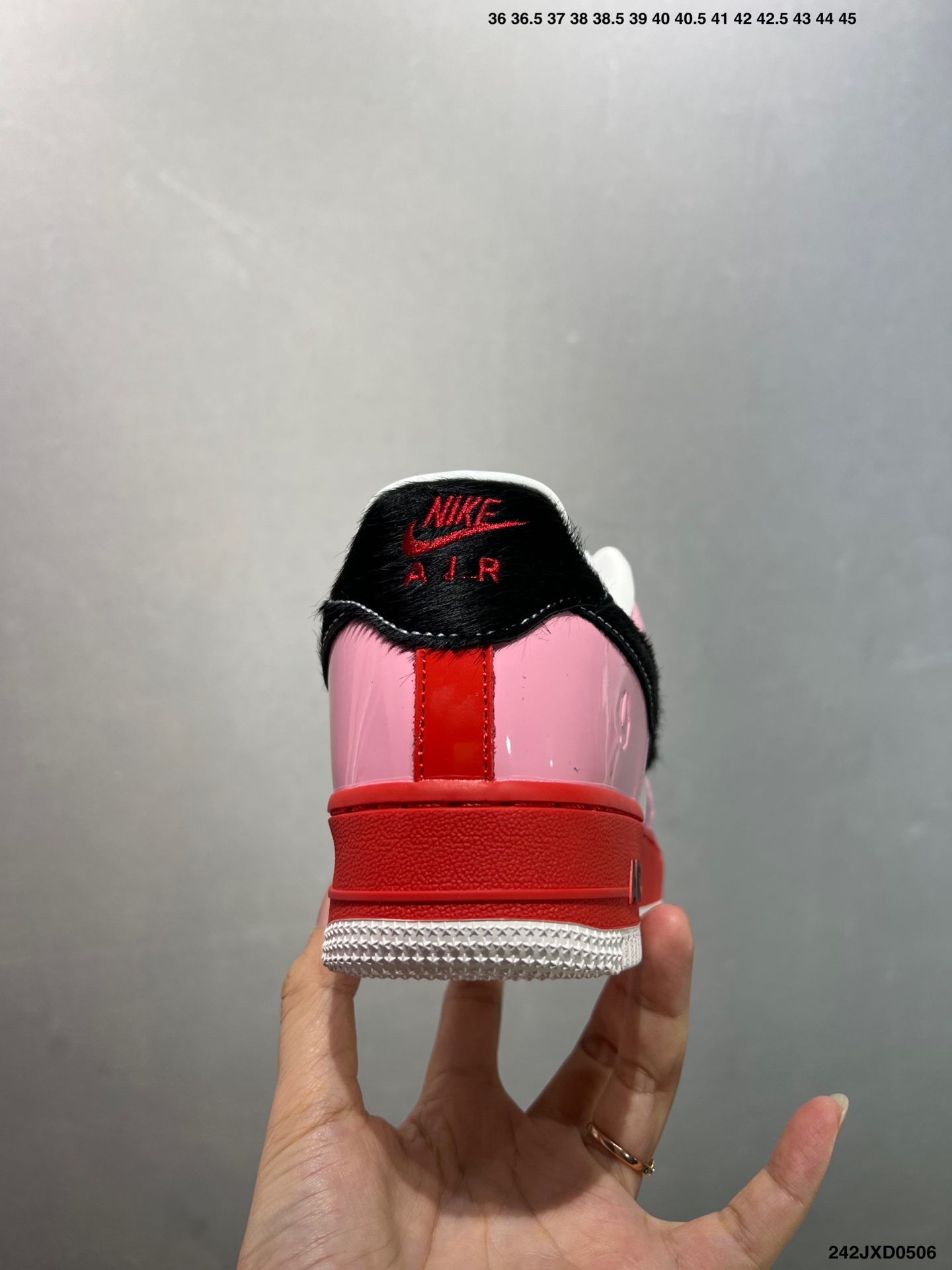 Nike Air Force 1 Low '07 Casual Sneakers - Pink/Red, Full-Length Air Cushion 5 i1746466835106 9441 0 3