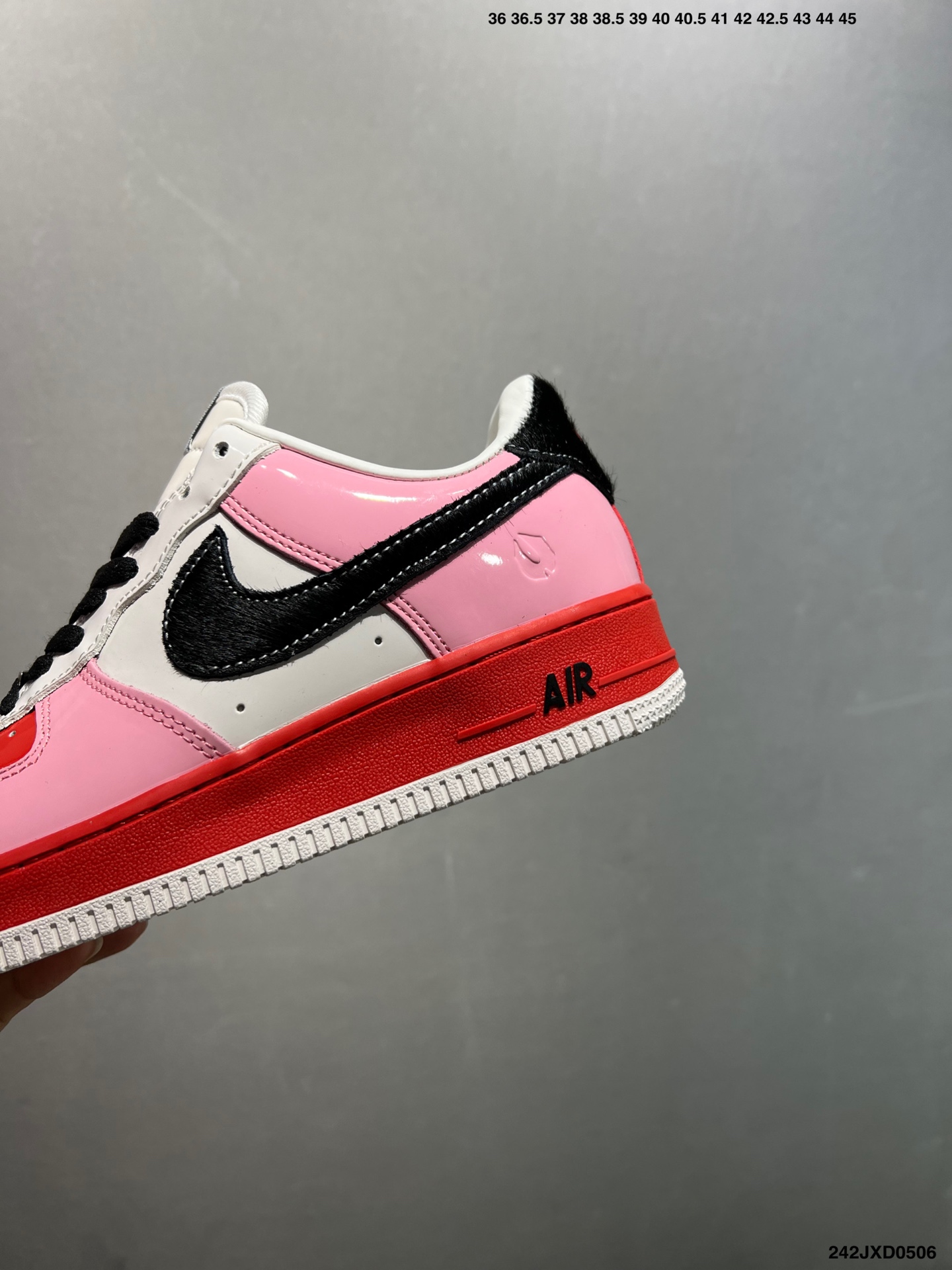 Nike Air Force 1 Low '07 Casual Sneakers - Pink/Red, Full-Length Air Cushion 7 i1746466836867 2202 0 5