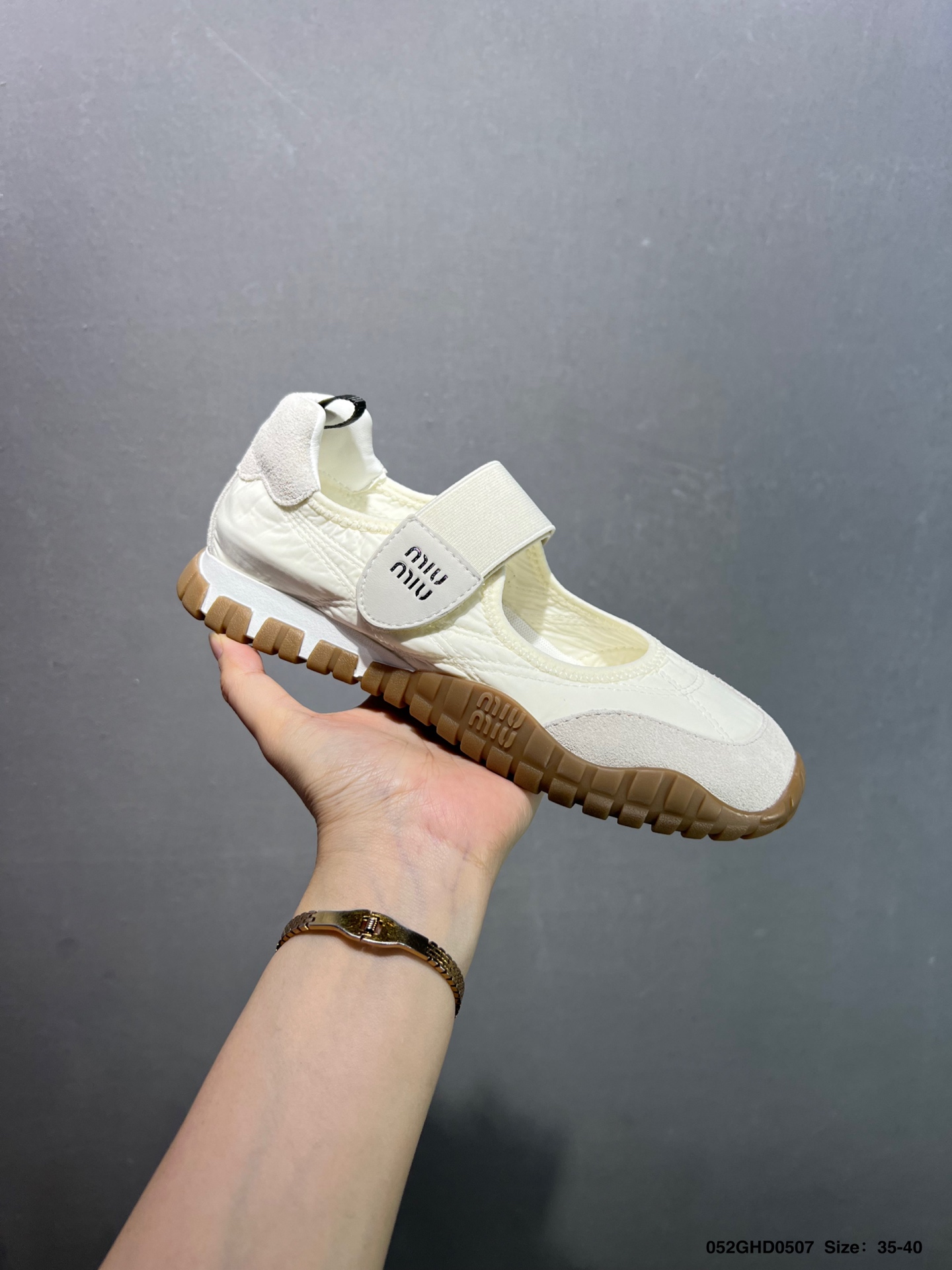 Miu Miu Women's White Canvas Cookie Sneakers with Logo Strap, Comfortable Urban Style 2 i1746547529659 5802 0 1