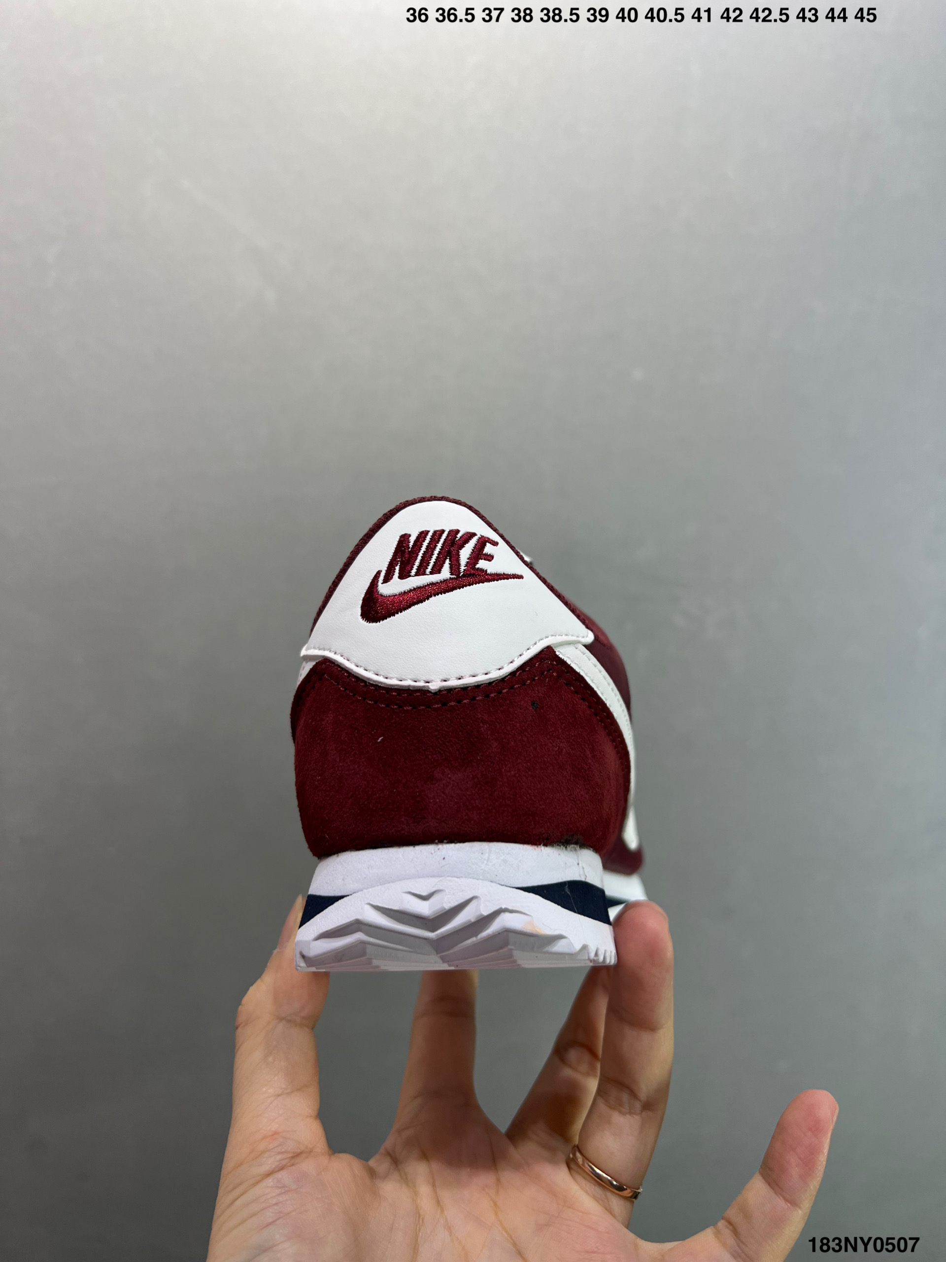 Nike Classic Cortez Burgundy/White Lightweight Comfortable Running Shoes DM4044-105 5 i1746548164300 9389 0 3