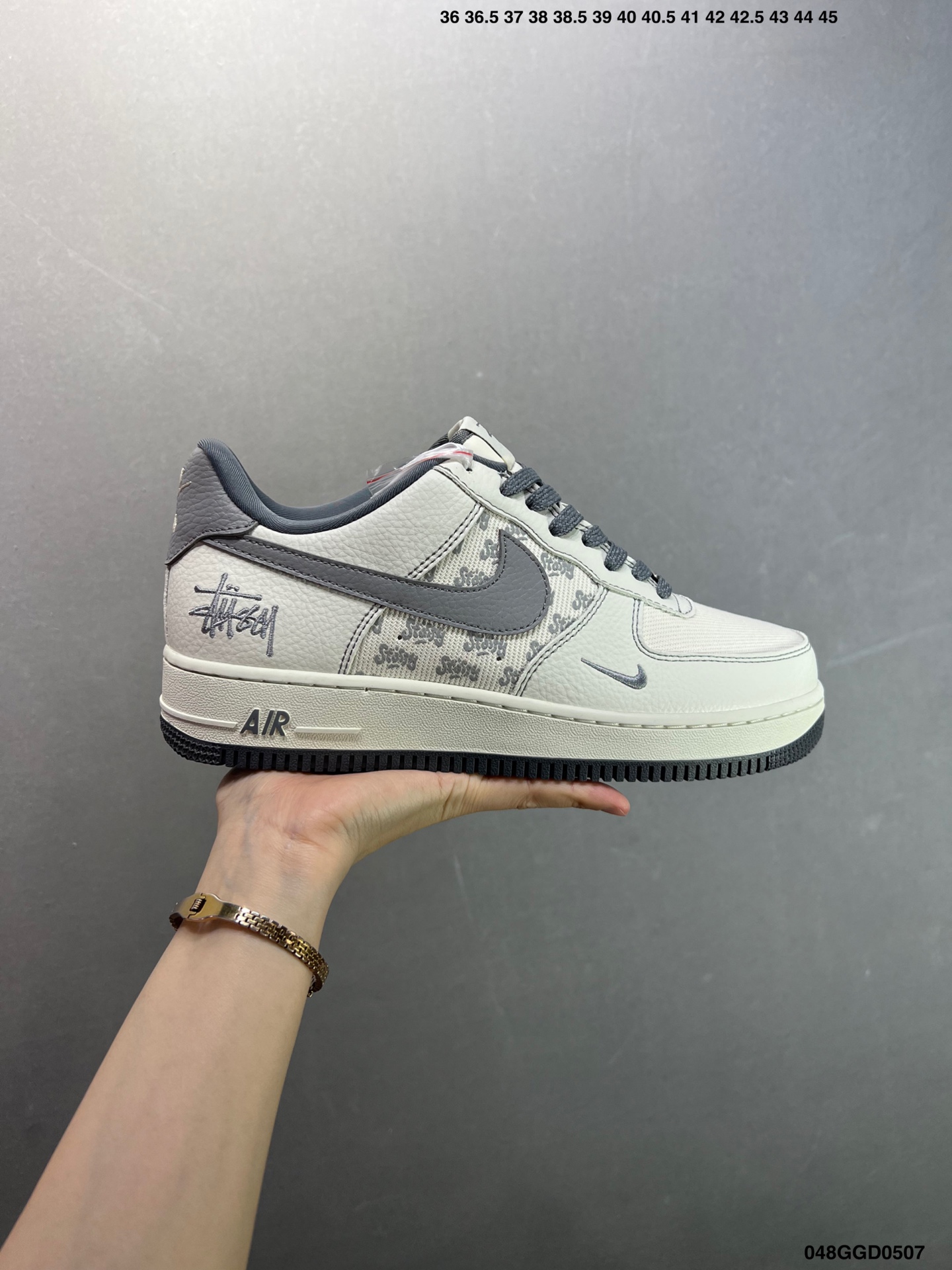 Nike Air Force 1 Low '07 Stussy Fossil Stone Sneakers 2 i1746548205364 3713 0 0
