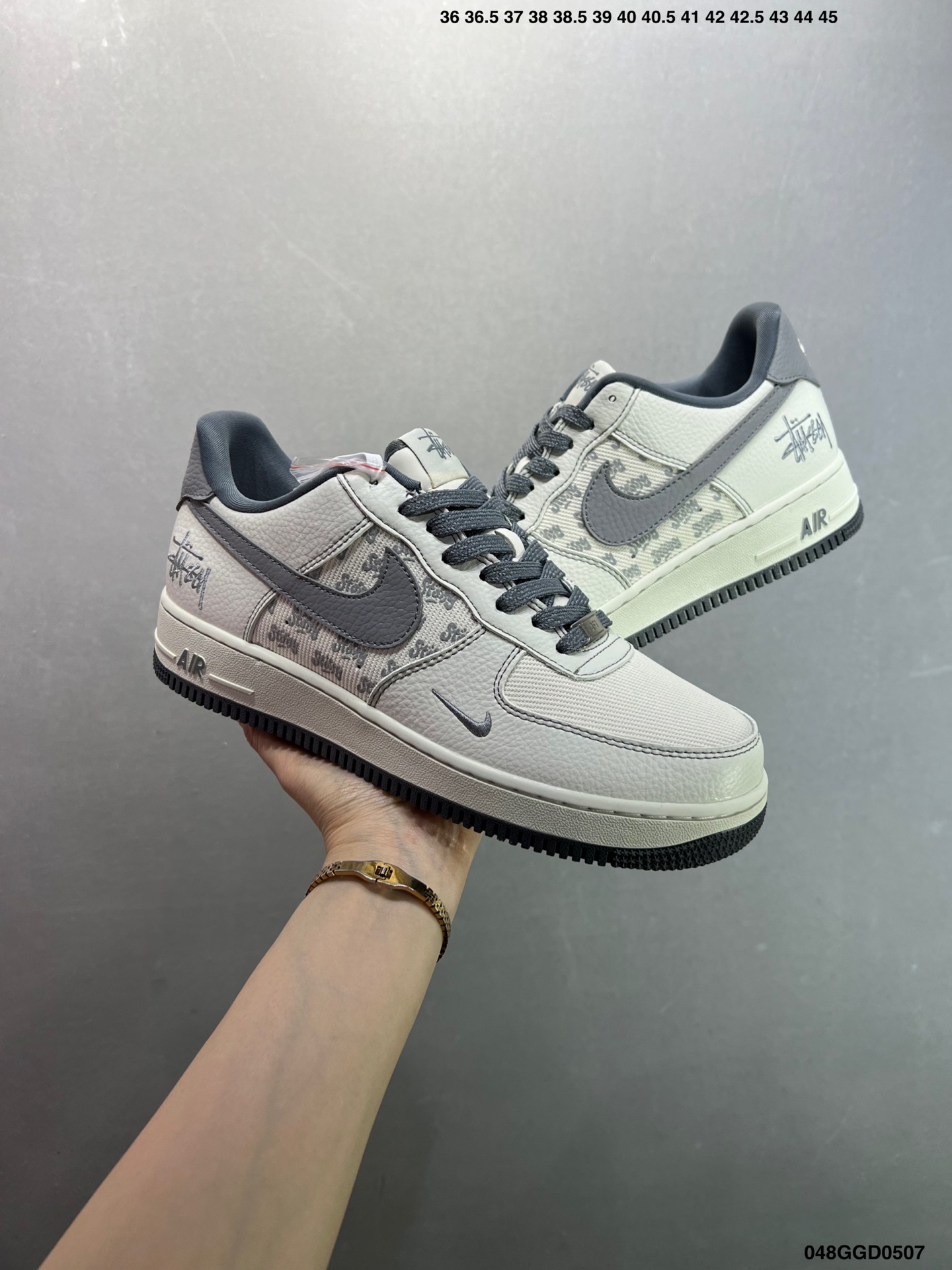 Nike Air Force 1 Low '07 Stussy Fossil Stone Sneakers 9 i1746548207617 7723 0 7