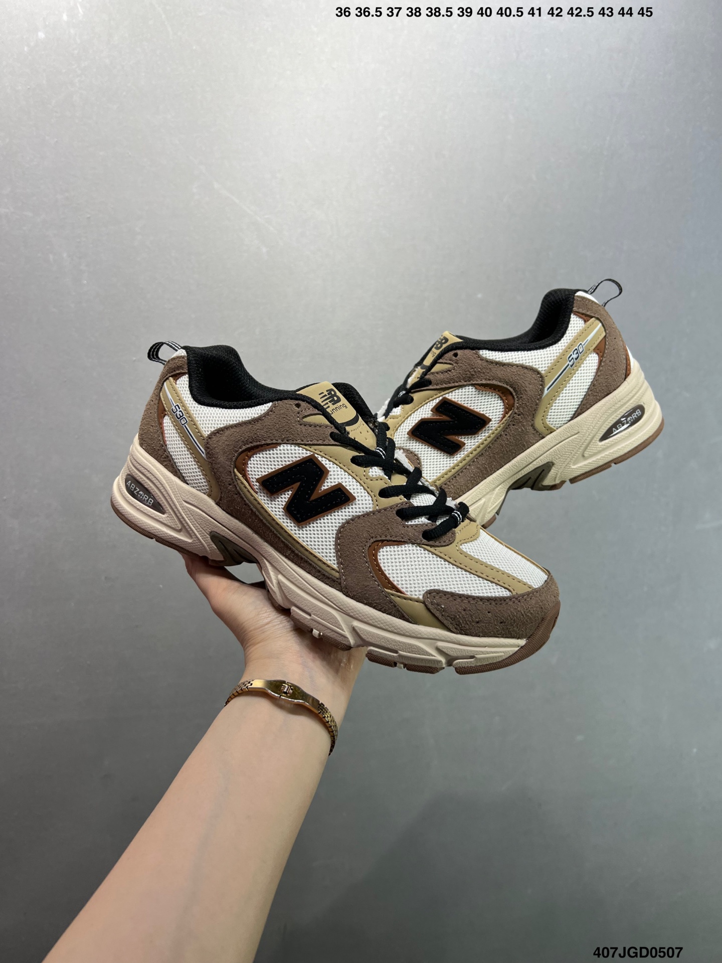 New Balance 530 Retro Running Shoes - Brown & White - Unisex 8 i1746548355741 5012 0 6
