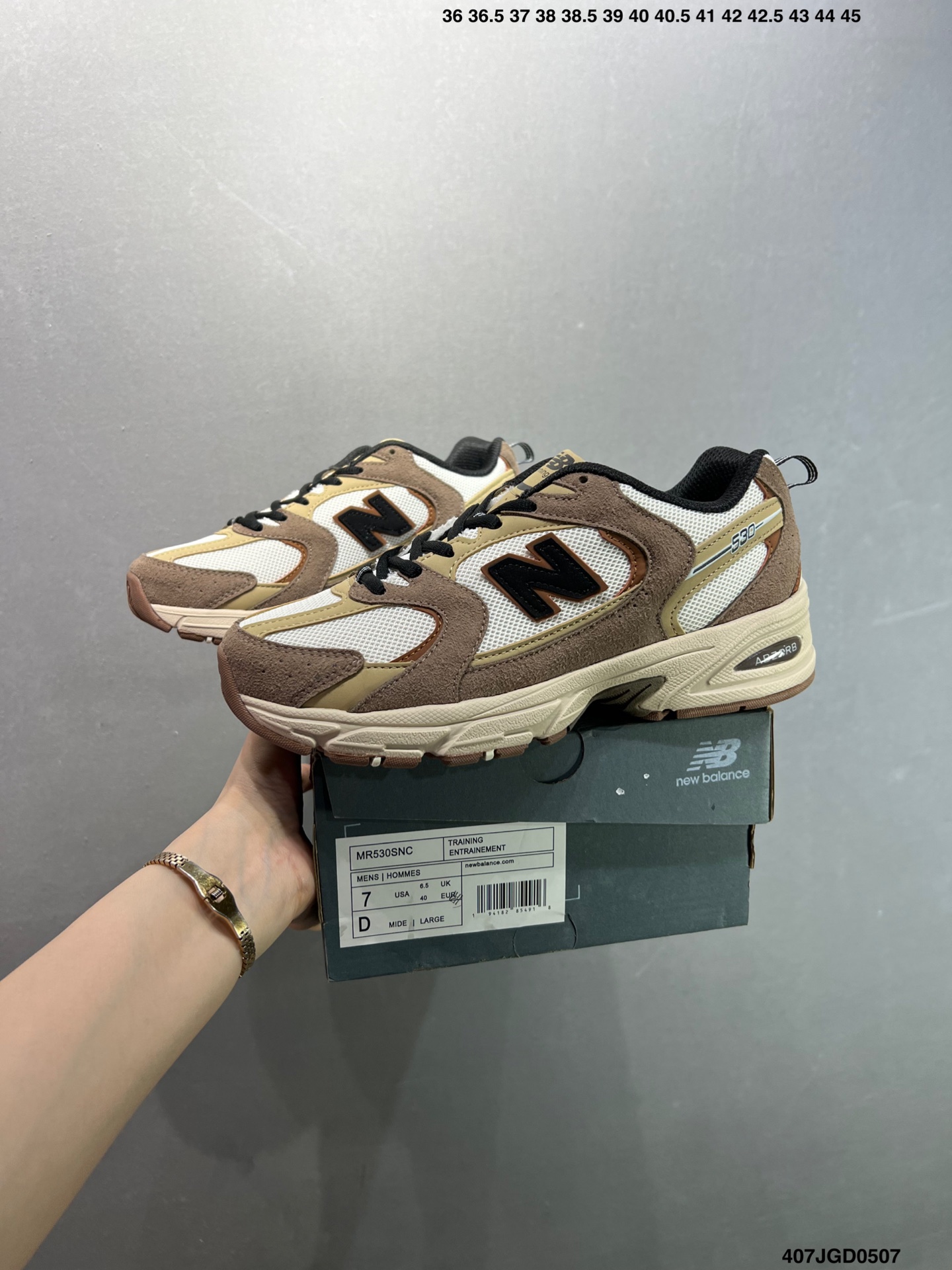 New Balance 530 Retro Running Shoes - Brown & White - Unisex 10 i1746548358056 1802 0 8