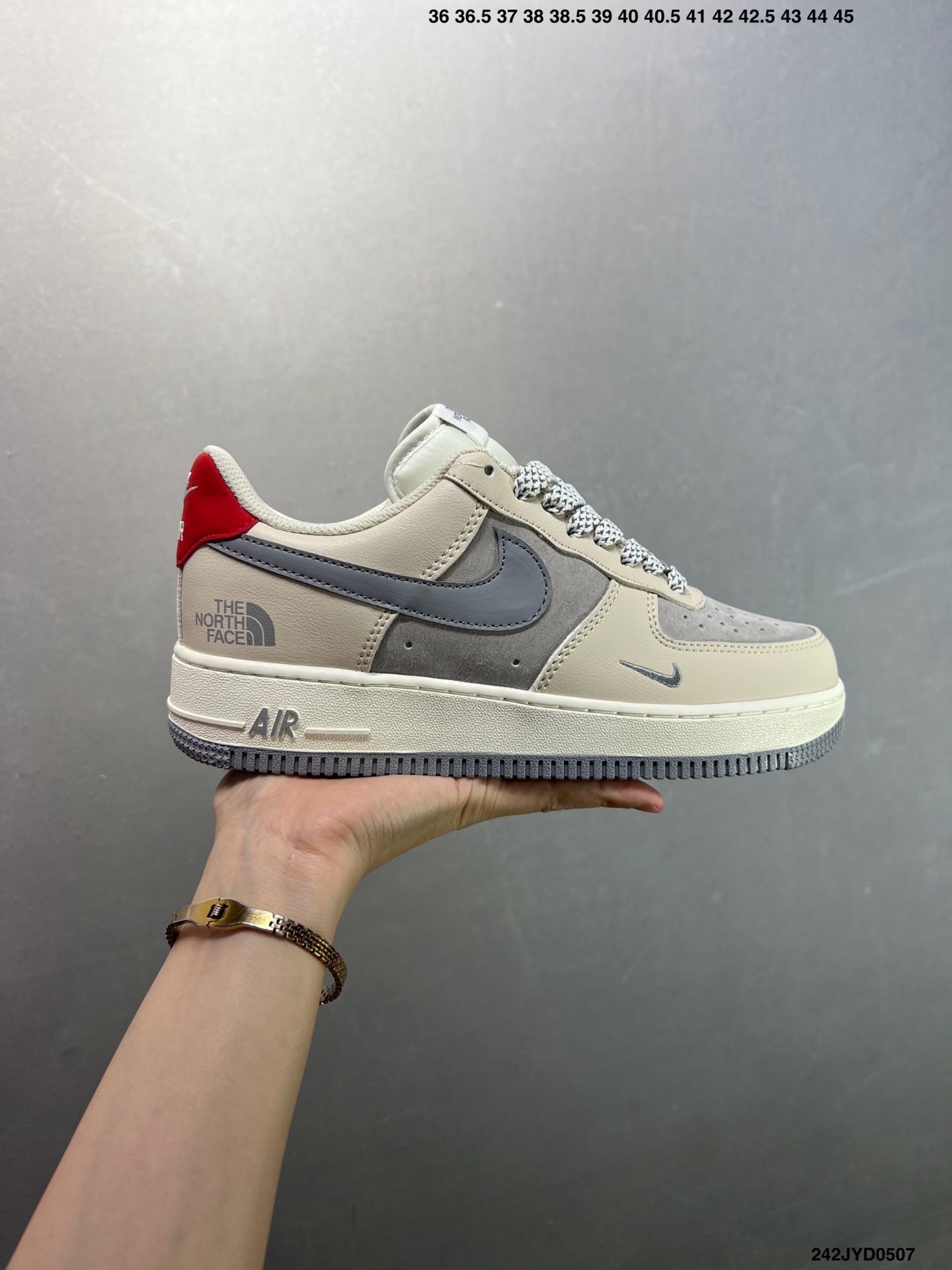 Nike Air Force 1 '07 Low The North Face Collab Sneakers - Cream/Grey 2 i1746548435627 8396 0 0