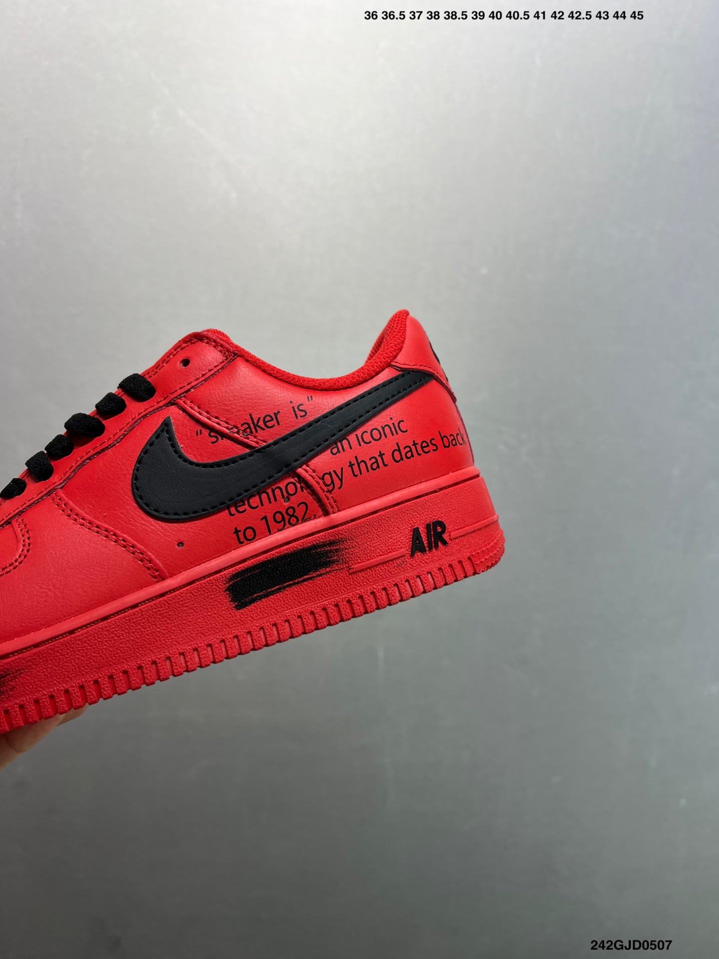 Nike Air Force 1 Low '82 Red/Black Sneakers Men's Size 8 - Size 11 7 i1746548525619 8343 0 5