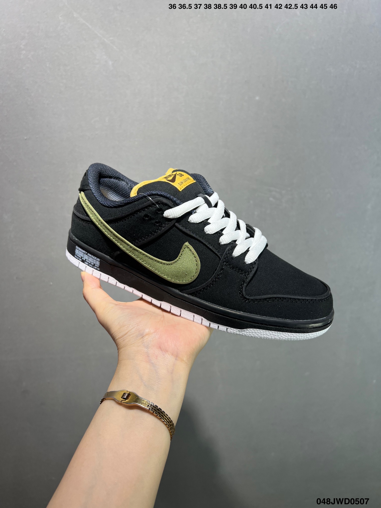 Nike SB Dunk Low Black Olive Canvas Sneakers - Style FN5880-001 3 i1746548579867 6401 0 1