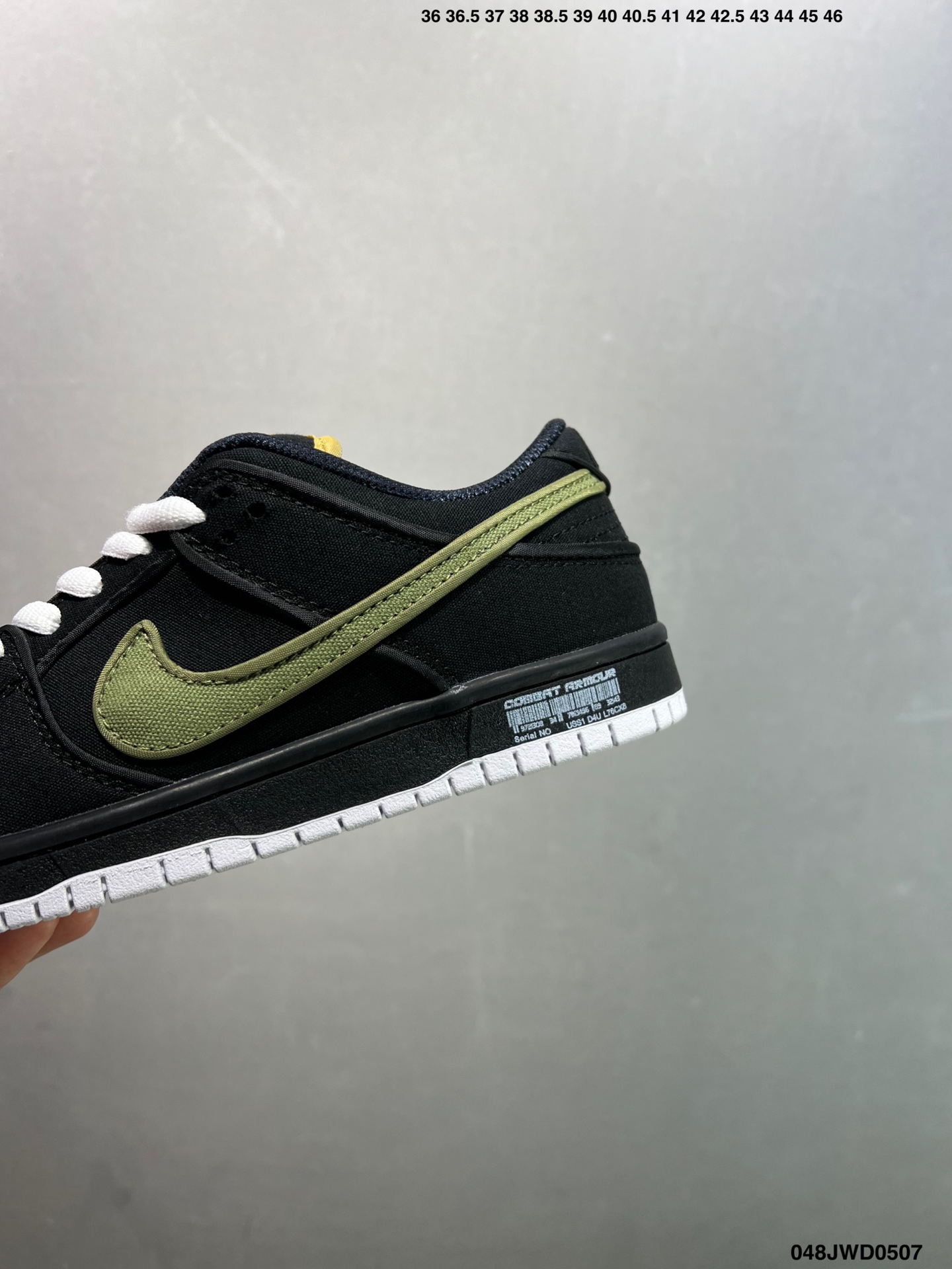 Nike SB Dunk Low Black Olive Canvas Sneakers - Style FN5880-001 7 i1746548579873 4779 0 5