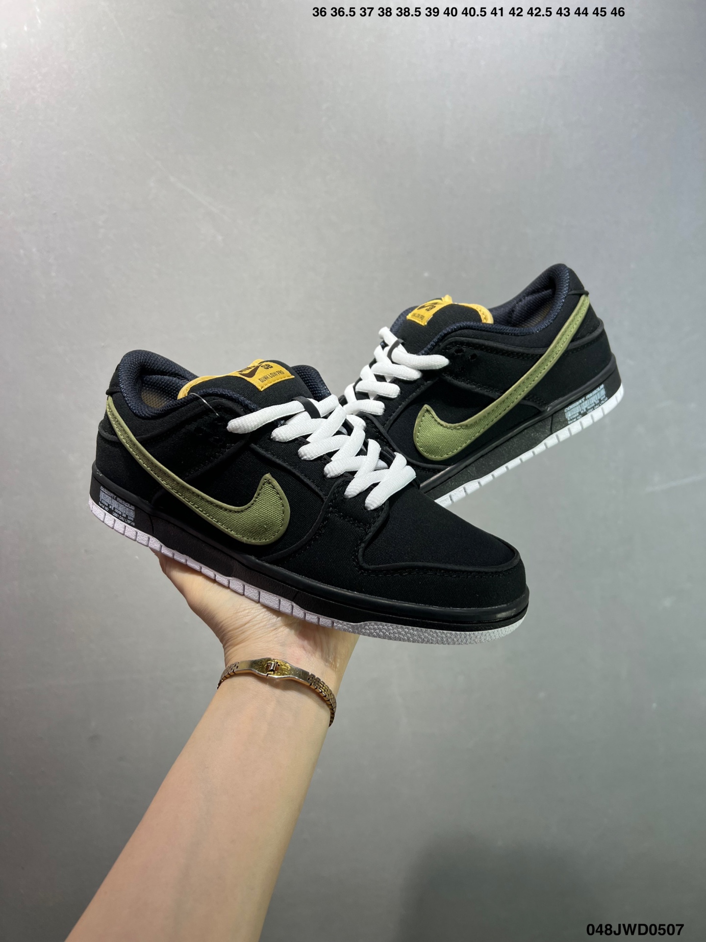 Nike SB Dunk Low Black Olive Canvas Sneakers - Style FN5880-001 9 i1746548581763 1822 0 7