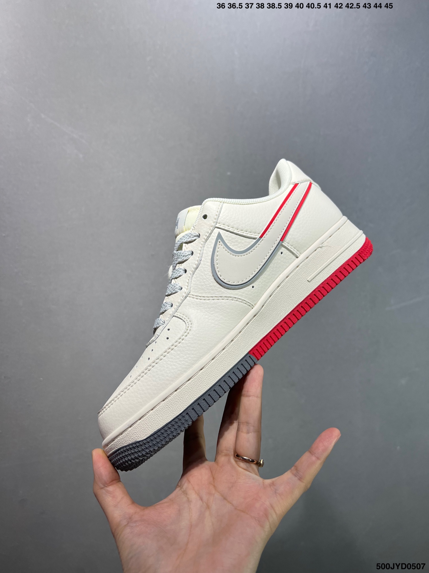 Nike Air Force 1 Low Stussy Collab Cream Red Bottom Men's Sneakers 4 i1746548659086 6138 0 2