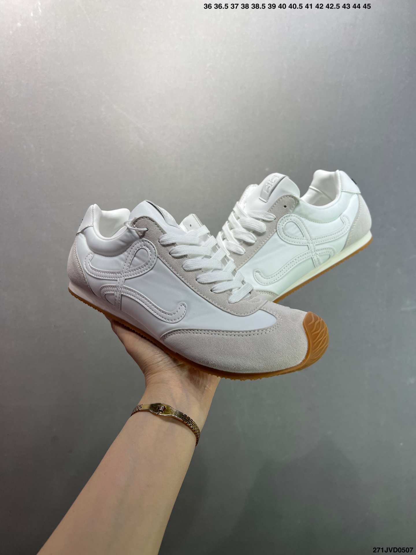 Loewe Ballet Runner 2.0 White Leather & Suede Sneakers | Comfortable & Stylish 9 i1746548847425 6719 0 7