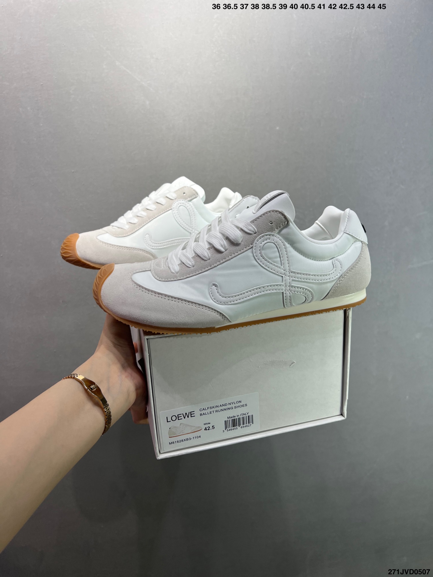 Loewe Ballet Runner 2.0 White Leather & Suede Sneakers | Comfortable & Stylish 10 i1746548849290 1412 0 8