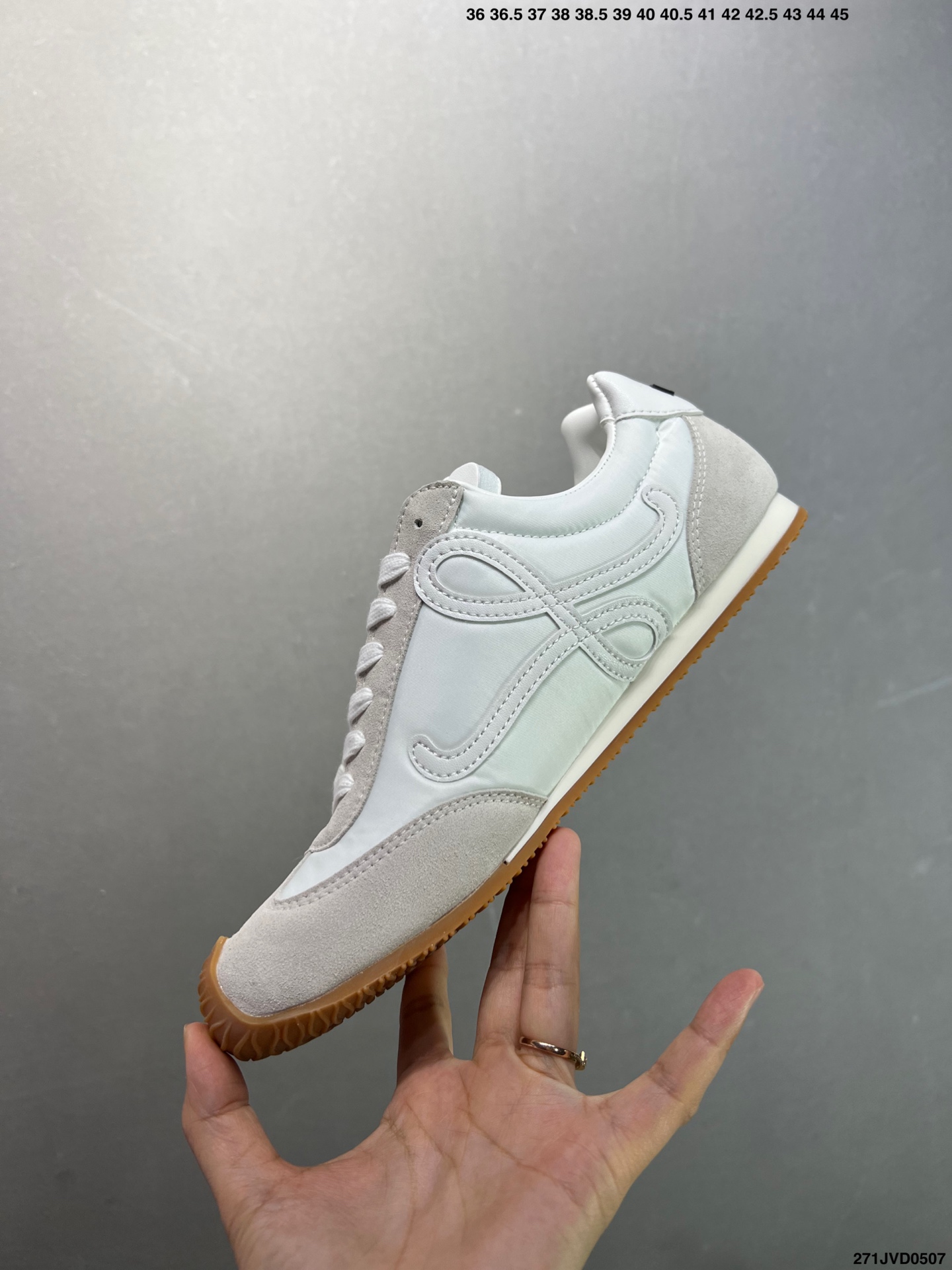 Loewe Ballet Runner 2.0 White Leather & Suede Sneakers | Comfortable & Stylish 4 i1746548849318 7807 0 2