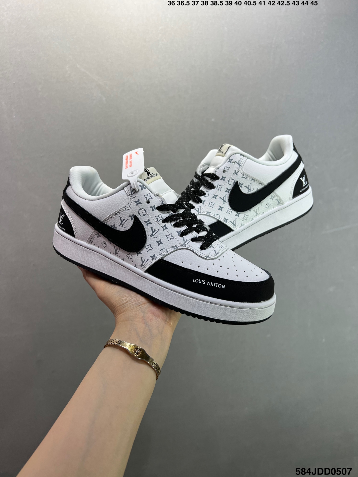Nike Air Force 1 Low '07 Custom Leather Sneakers with Louis Vuitton Accents 8 i1746549510315 1627 0 7