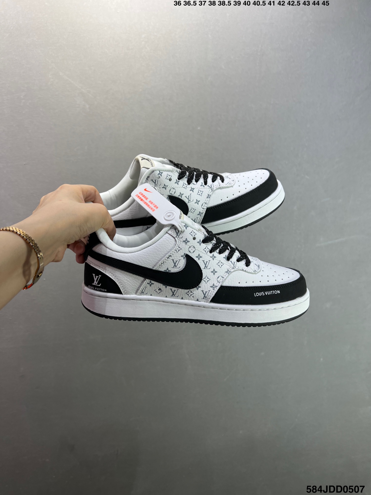 Nike Air Force 1 Low '07 Custom Leather Sneakers with Louis Vuitton Accents 9 i1746549510348 7187 0 8