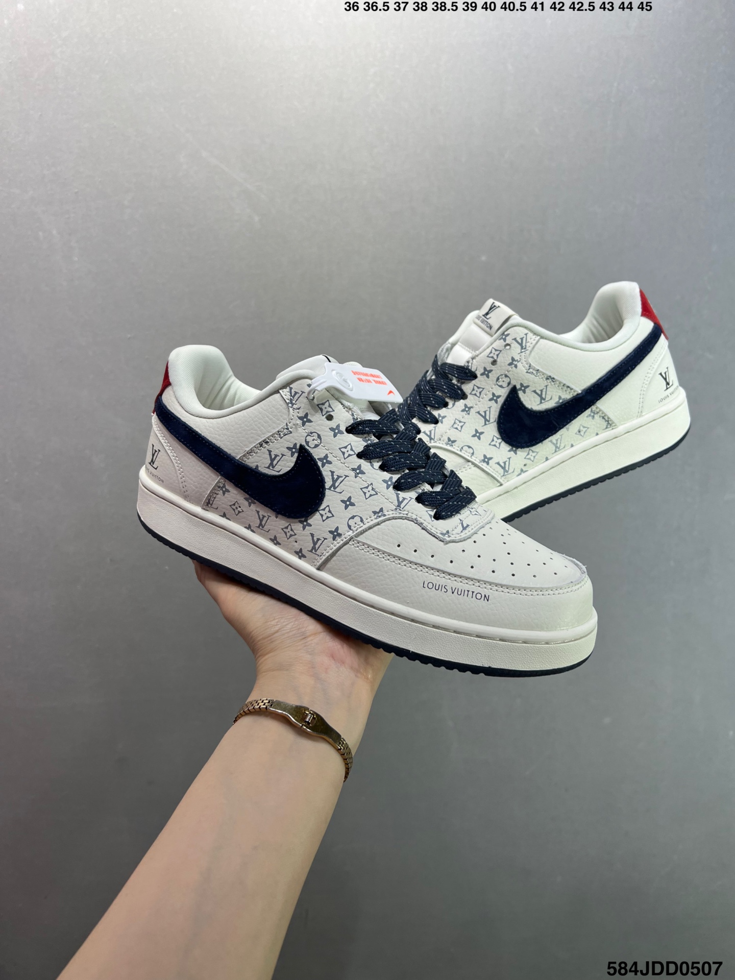 Nike Air Force 1 Low '07 Custom Leather Sneakers with Louis Vuitton Accents 4 i1746549545025 6729 0 7