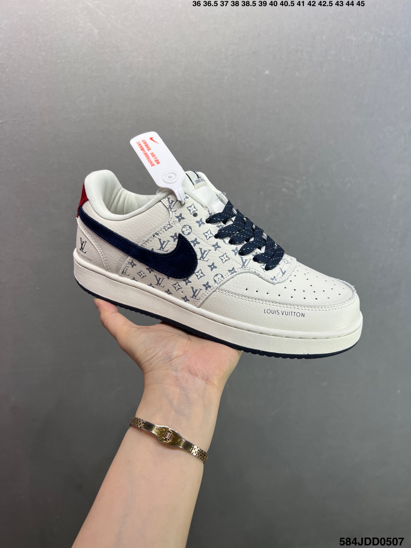 Nike Air Force 1 Low '07 Custom Leather Sneakers with Louis Vuitton Accents 2 i1746549546701 7855 0 1
