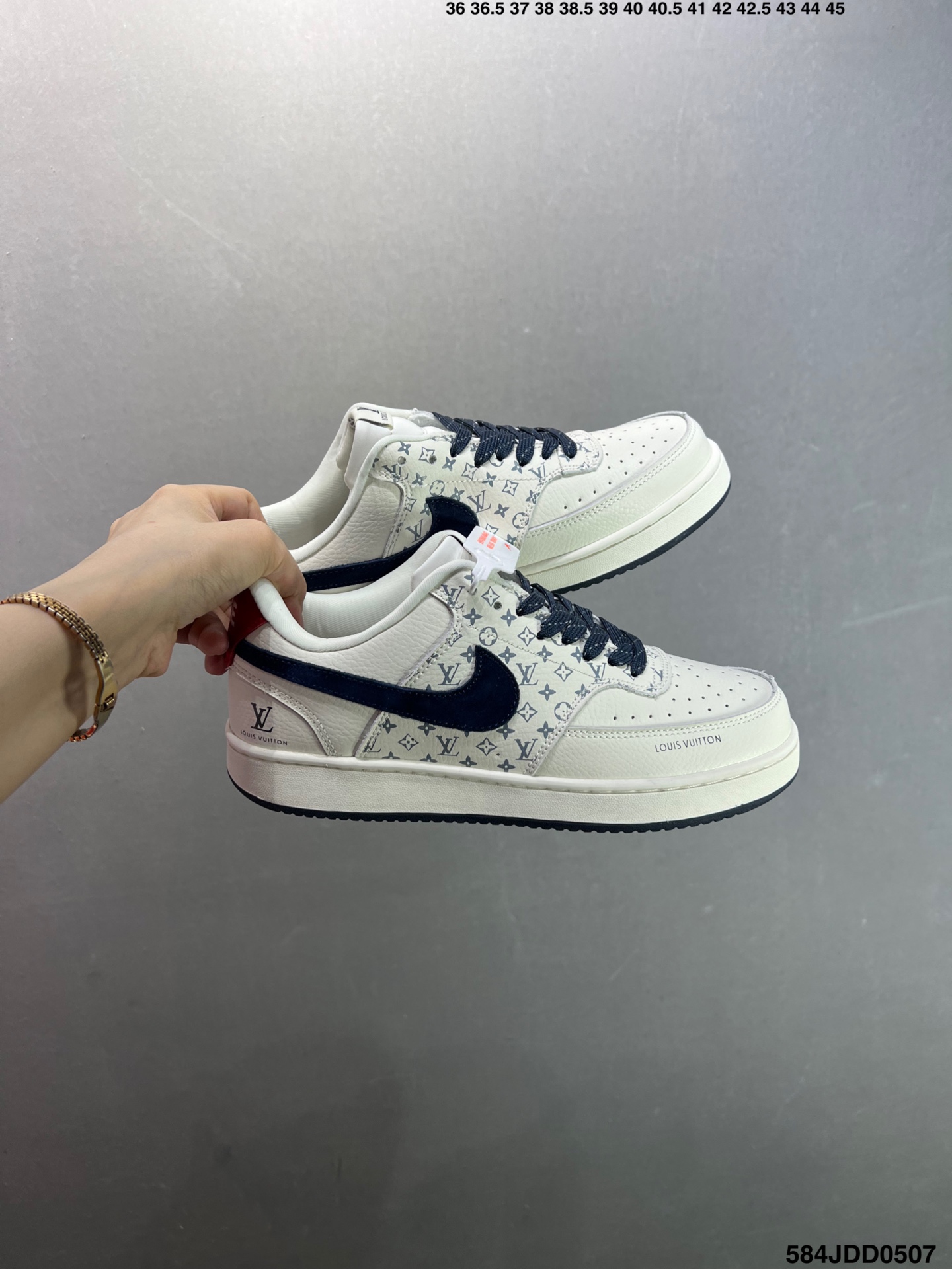Nike Air Force 1 Low '07 Custom Leather Sneakers with Louis Vuitton Accents 5 i1746549546721 5413 0 8