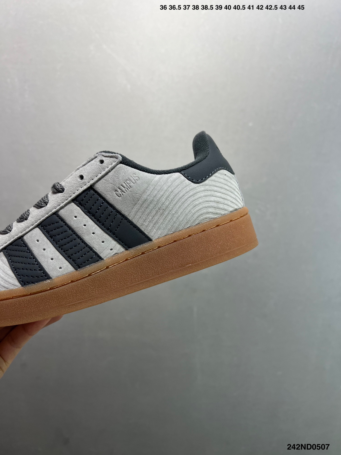 Adidas Originals Campus 00s: Classic Retro Low-Top Sneakers - Grey/Gum 7 i1746549714626 1910 0 5