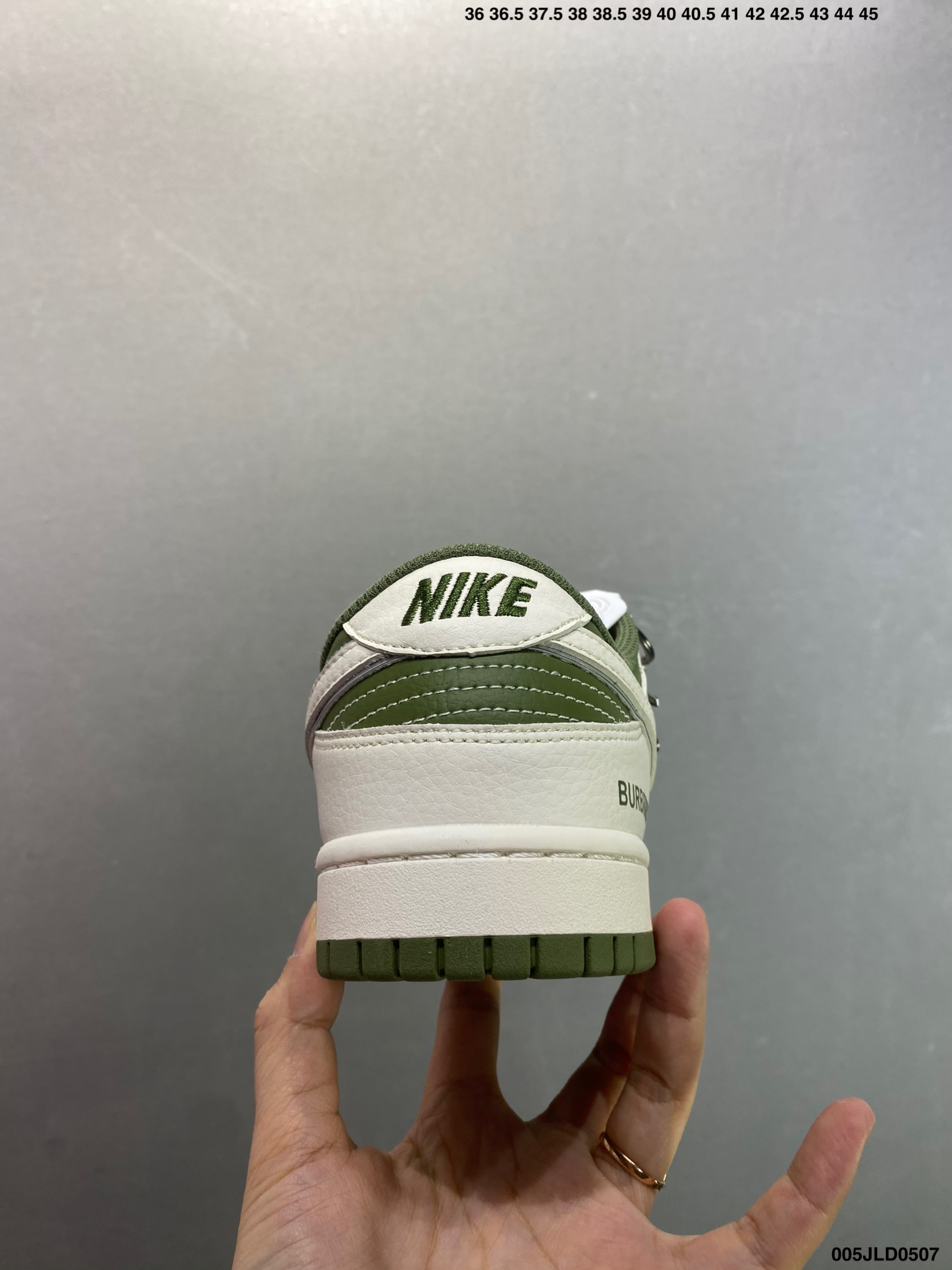 Burberry x Nike Dunk Low Sneakers - Olive Green and Beige - Limited Edition 5 i1746550739835 1686 0 3