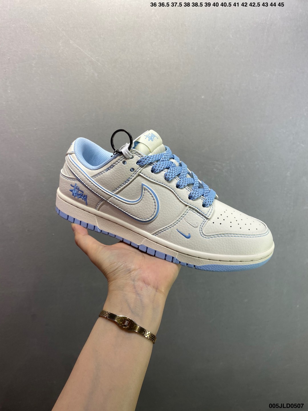 Stussy x Nike Dunk Low Cream Blue Casual Shoes - Limited Edition 3 i1746550789298 5909 0 1