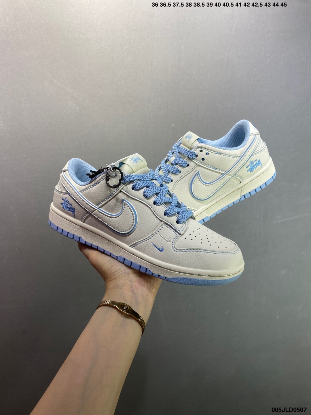 Stussy x Nike Dunk Low Cream Blue Casual Shoes - Limited Edition 9 i1746550789618 9240 0 7