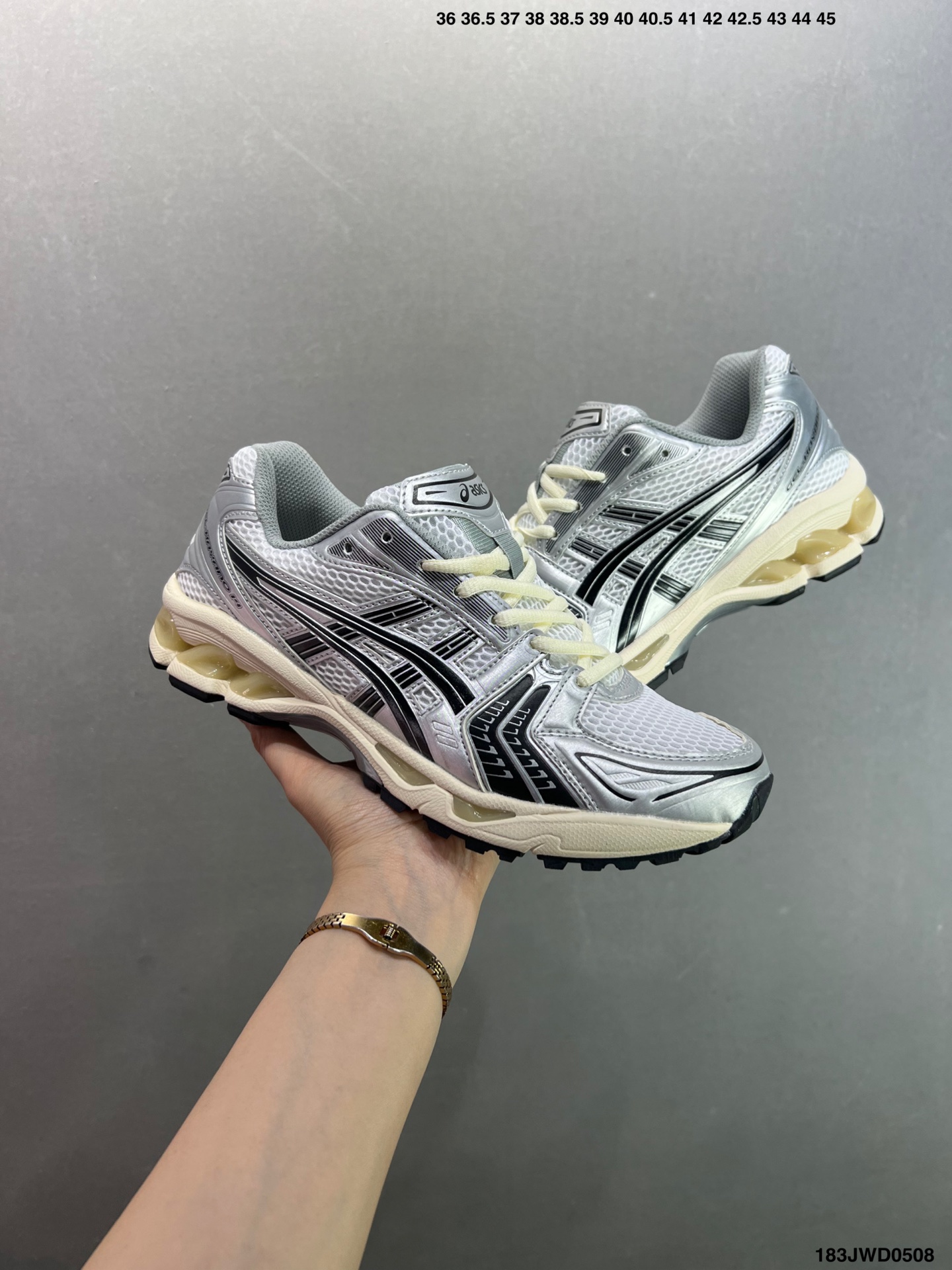 ASICS GEL-KAYANO 14 Retro Running Shoes - Silver/Blue, Cushioned Comfort 4 i1746635914477 6227 0 7