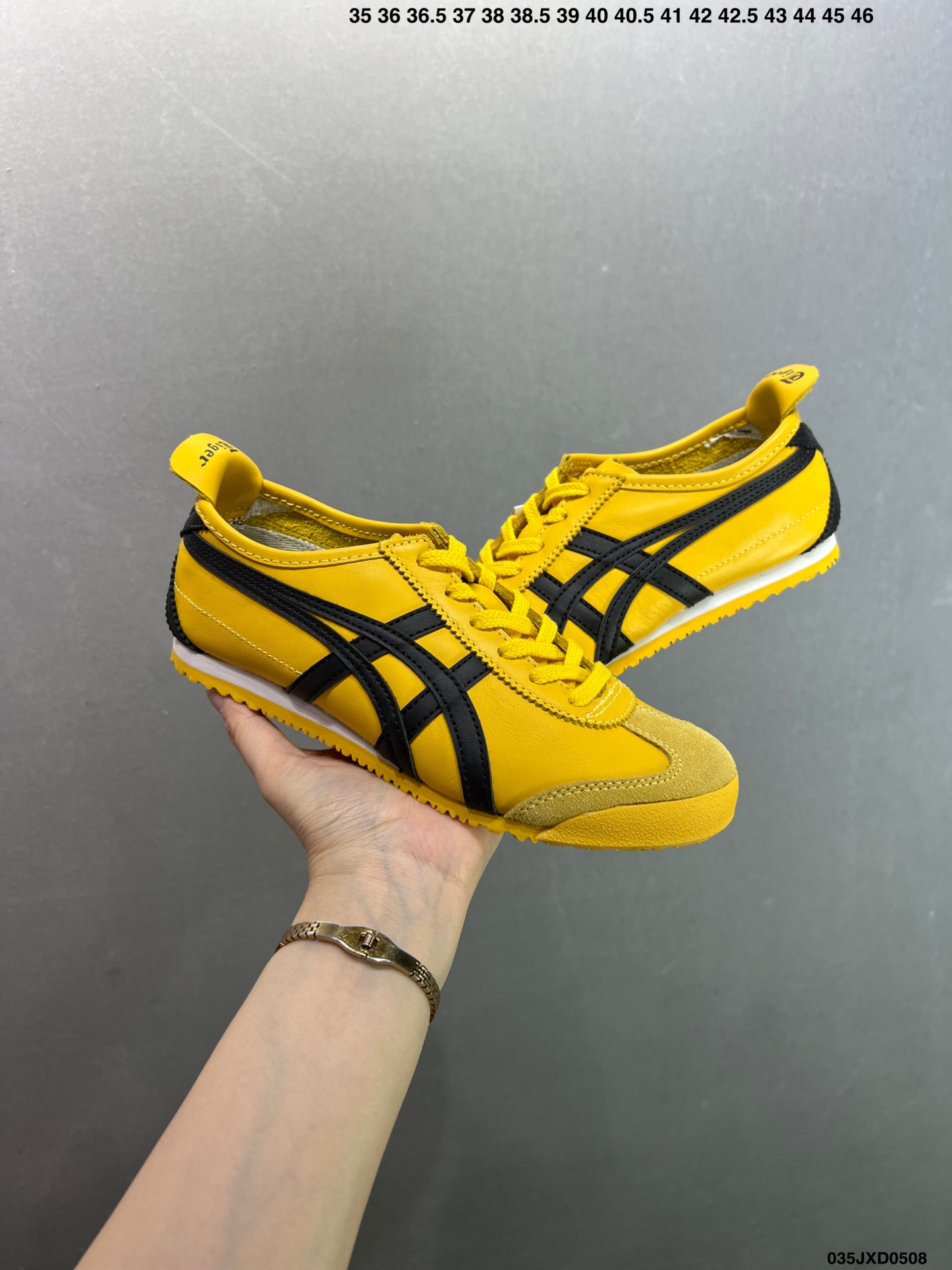 Onitsuka Tiger Mexico 66 Yellow Black Leather Unisex Sneakers 4 i1746637077728 3125 0 7
