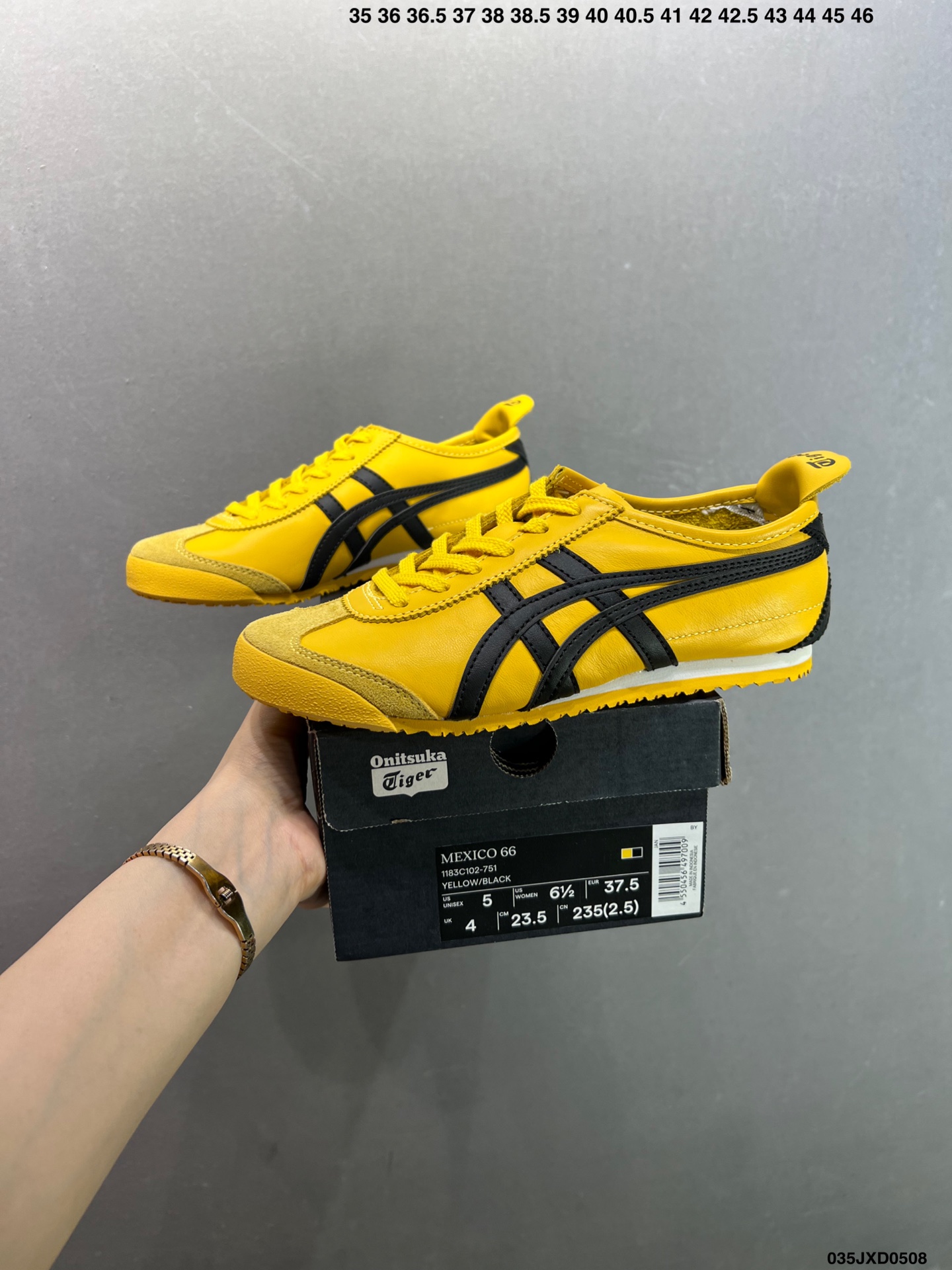 Onitsuka Tiger Mexico 66 Yellow Black Leather Unisex Sneakers 5 i1746637080893 4417 0 8