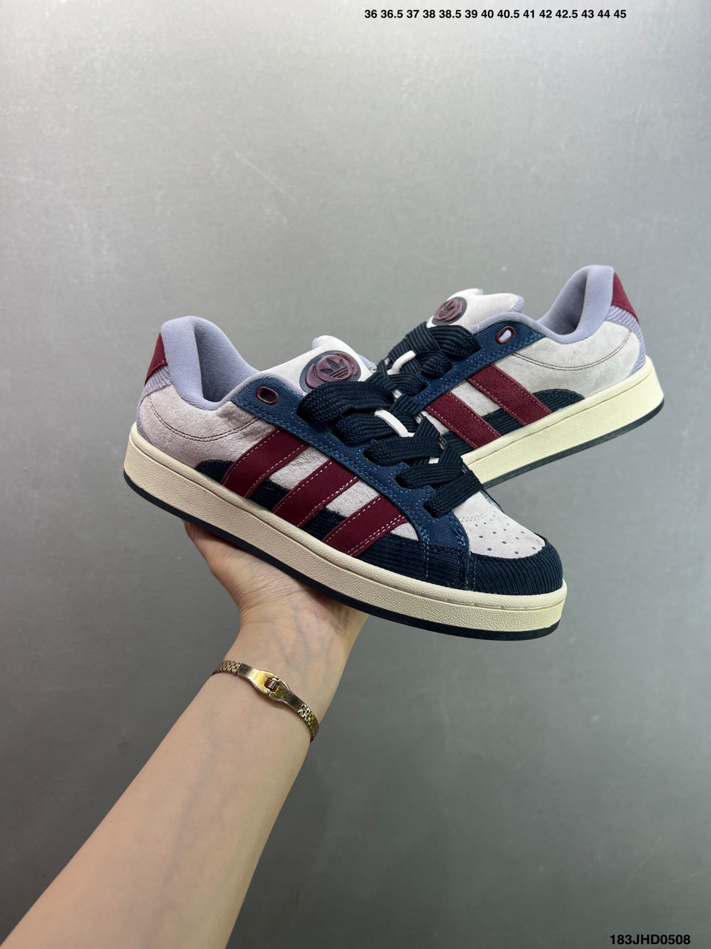 Adidas Originals Campus 00s Retro Low-Top Sneakers - Blue/Burgundy 9 i1746638114051 5026 0 7