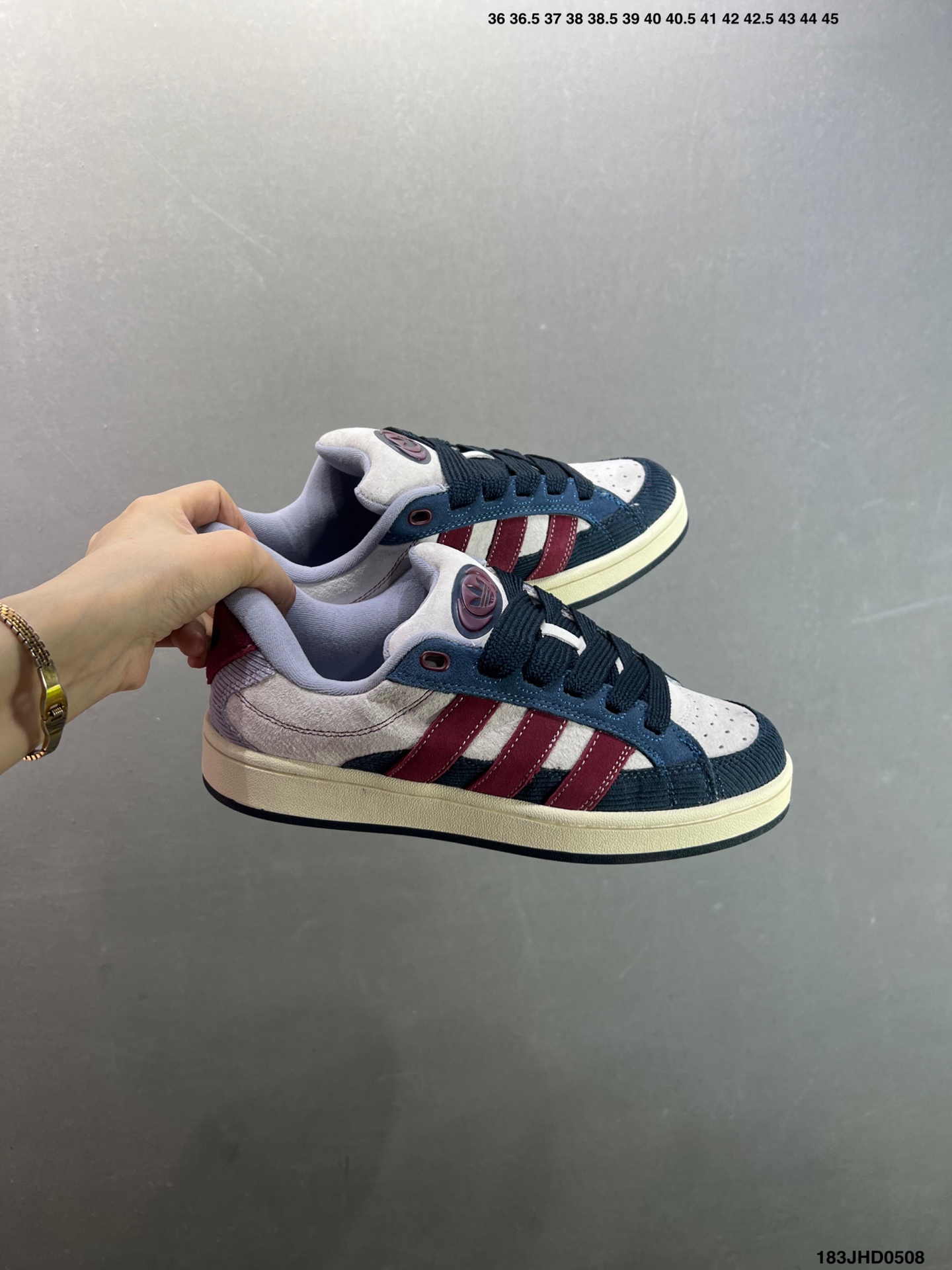 Adidas Originals Campus 00s Retro Low-Top Sneakers - Blue/Burgundy 10 i1746638114064 7172 0 8