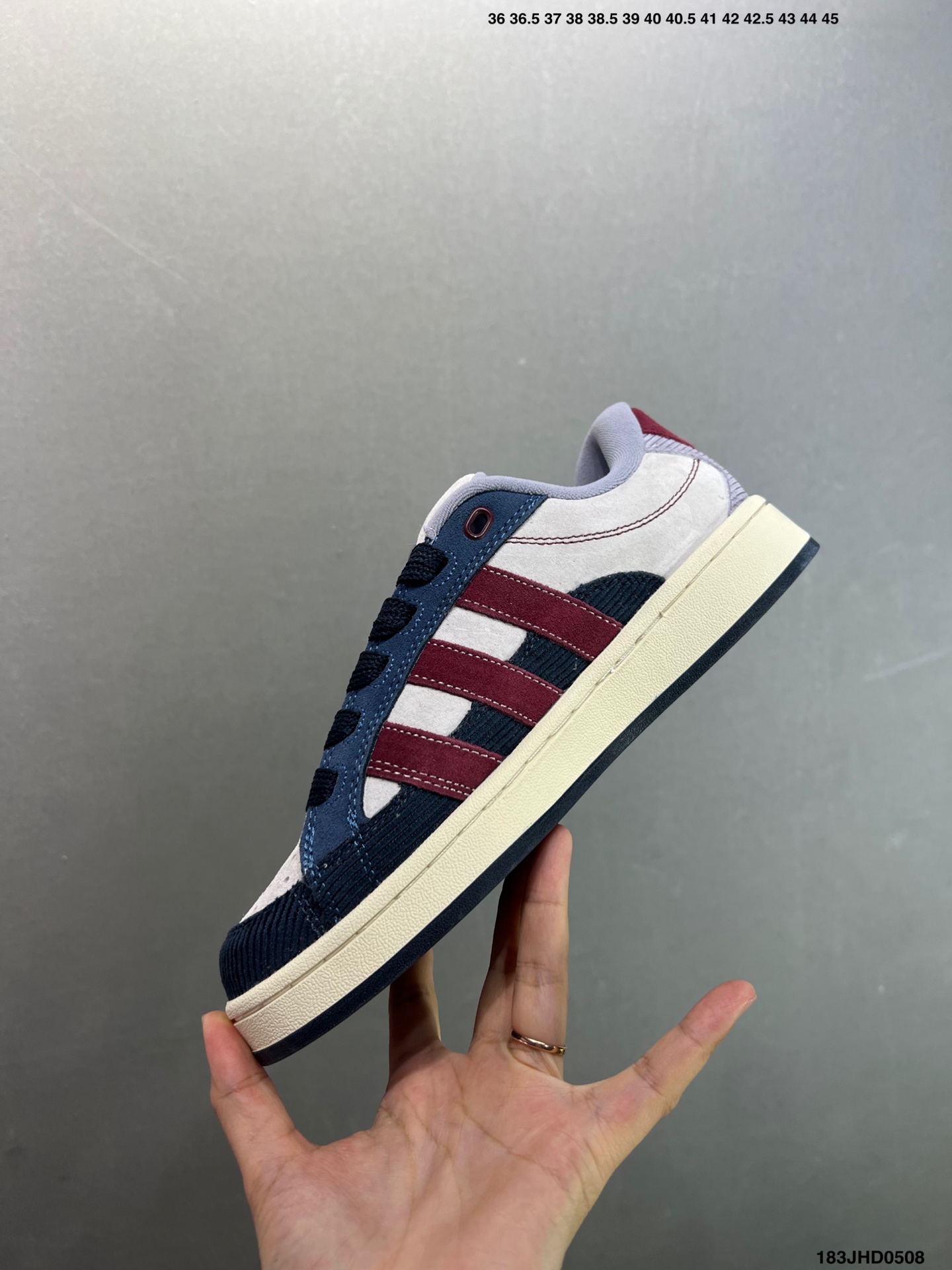 Adidas Originals Campus 00s Retro Low-Top Sneakers - Blue/Burgundy 4 i1746638117813 5444 0 2