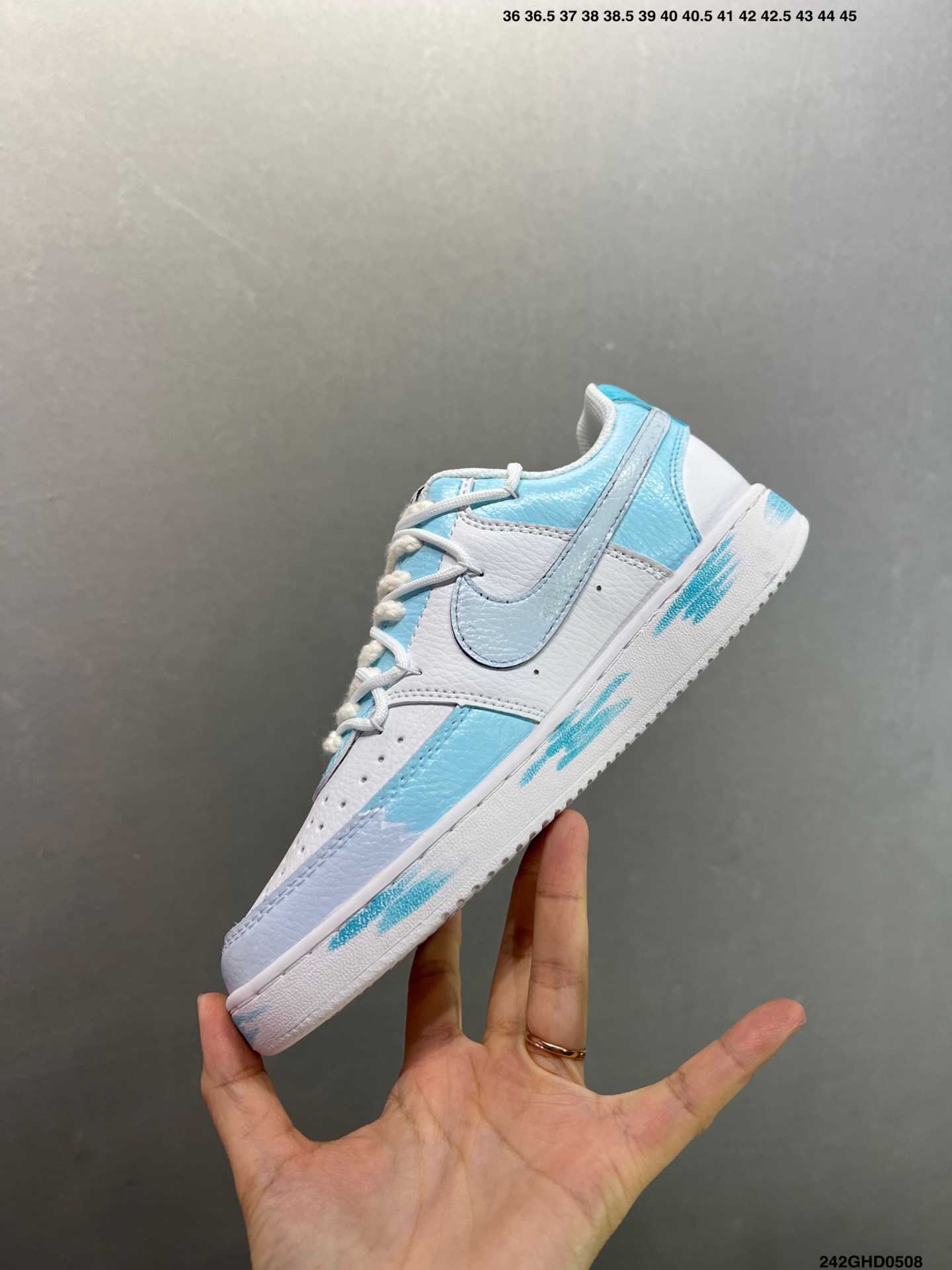 Nike Court Vision Low 'Phantom Cross' Graffiti Sneakers - Custom Style 4 i1746638339458 4907 0 2