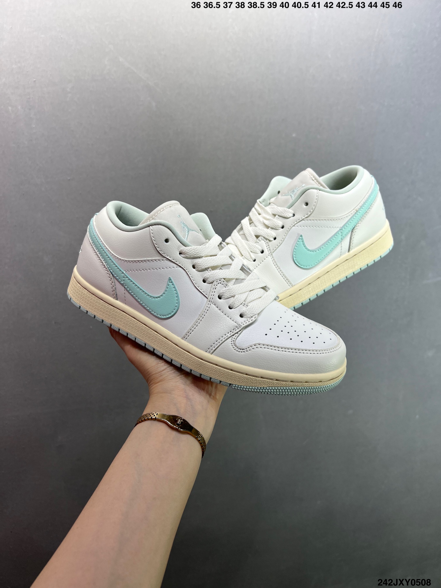 Nike Air Jordan 1 Low OG SP White/Teal, Classic Low-Top Sneaker, Sizes 36-46 9 i1746638525762 8359 0 7