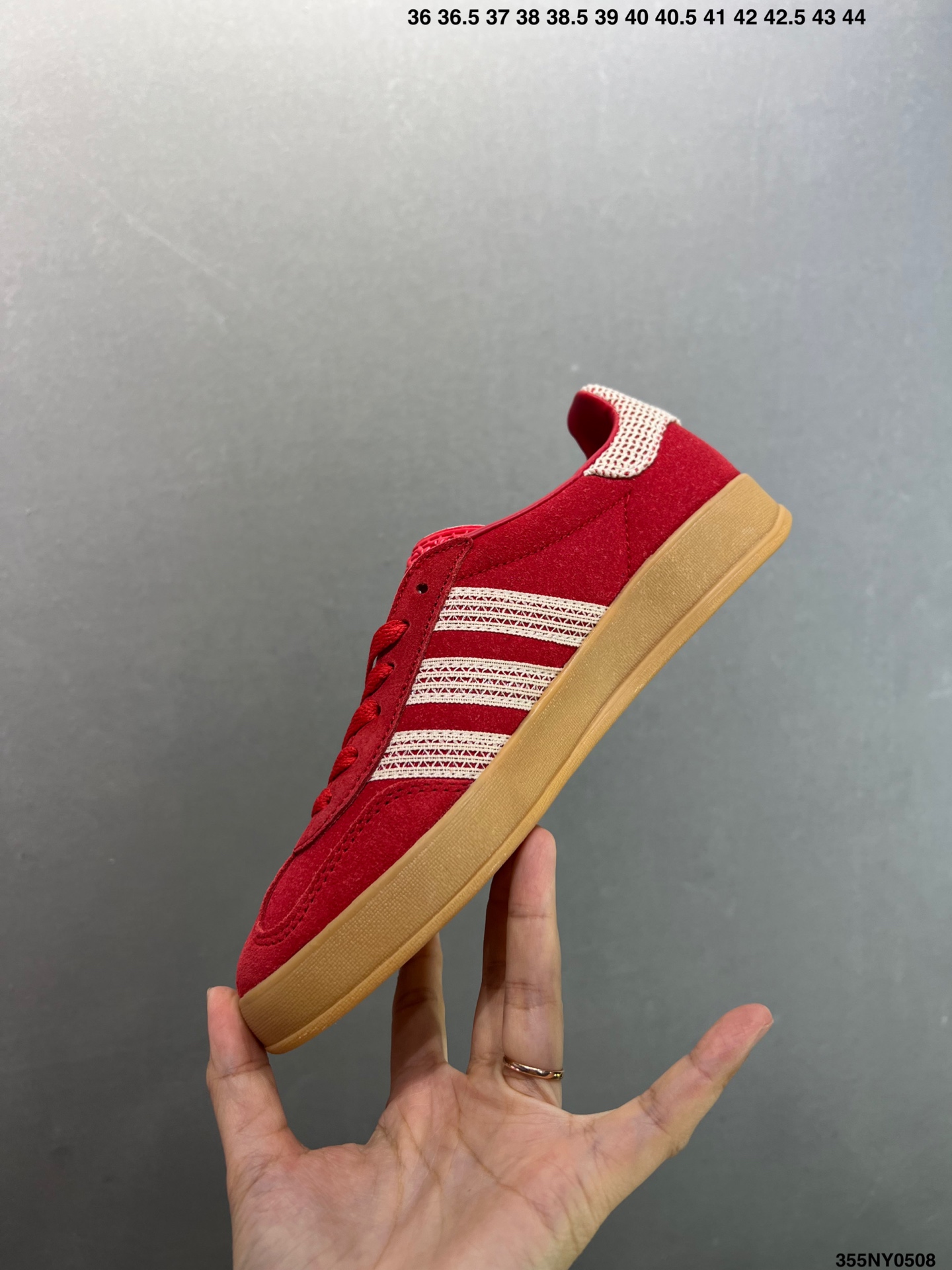 Adidas Originals Gazelle Indoor Casual Low-Top Sneakers - Red/Gum 4 i1746638614459 1323 0 2