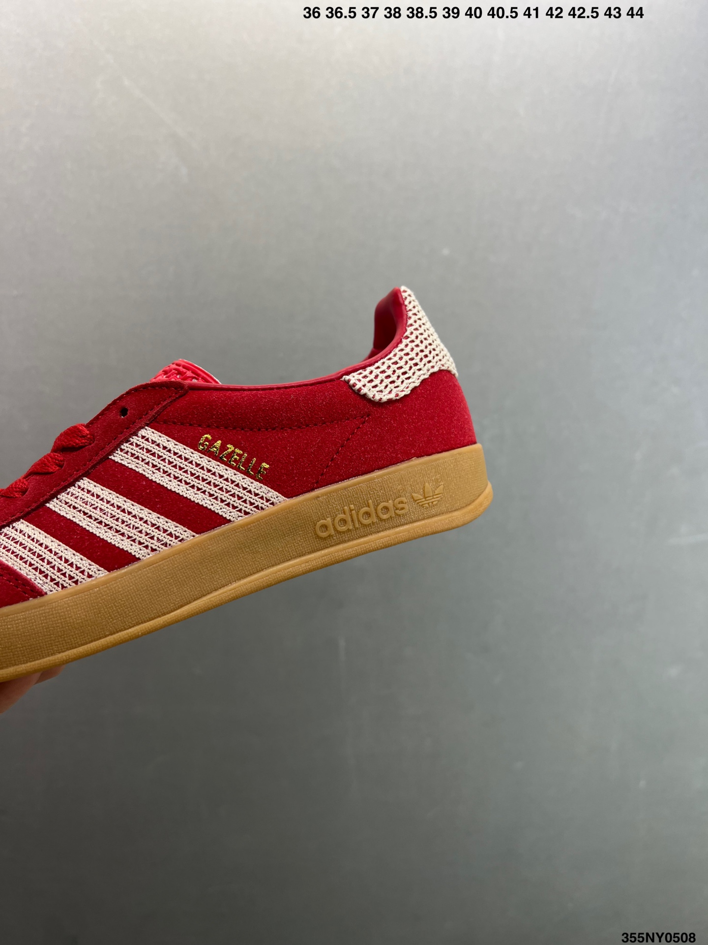 Adidas Originals Gazelle Indoor Casual Low-Top Sneakers - Red/Gum 7 i1746638617586 2308 0 5