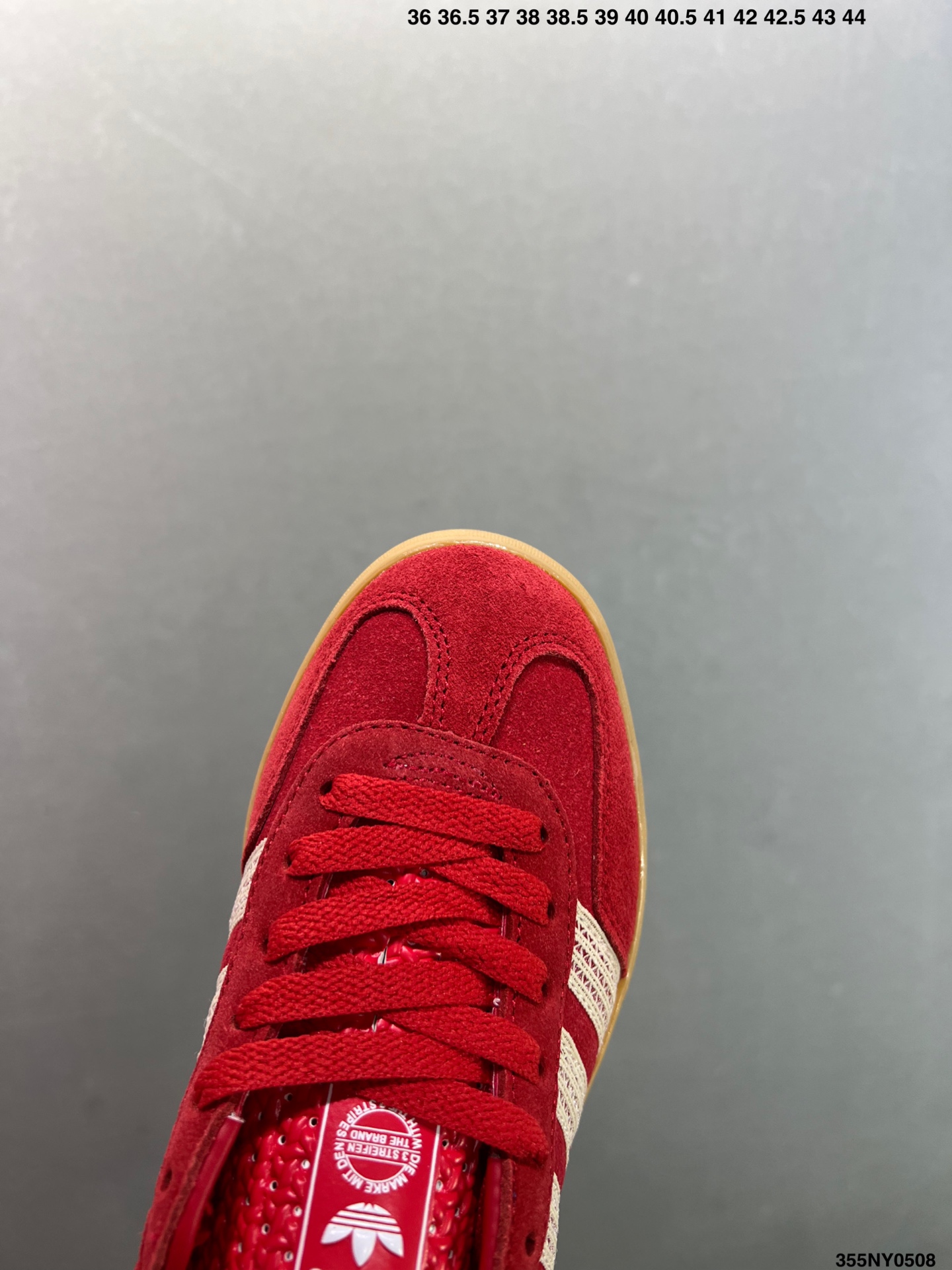 Adidas Originals Gazelle Indoor Casual Low-Top Sneakers - Red/Gum 6 i1746638617607 5088 0 4