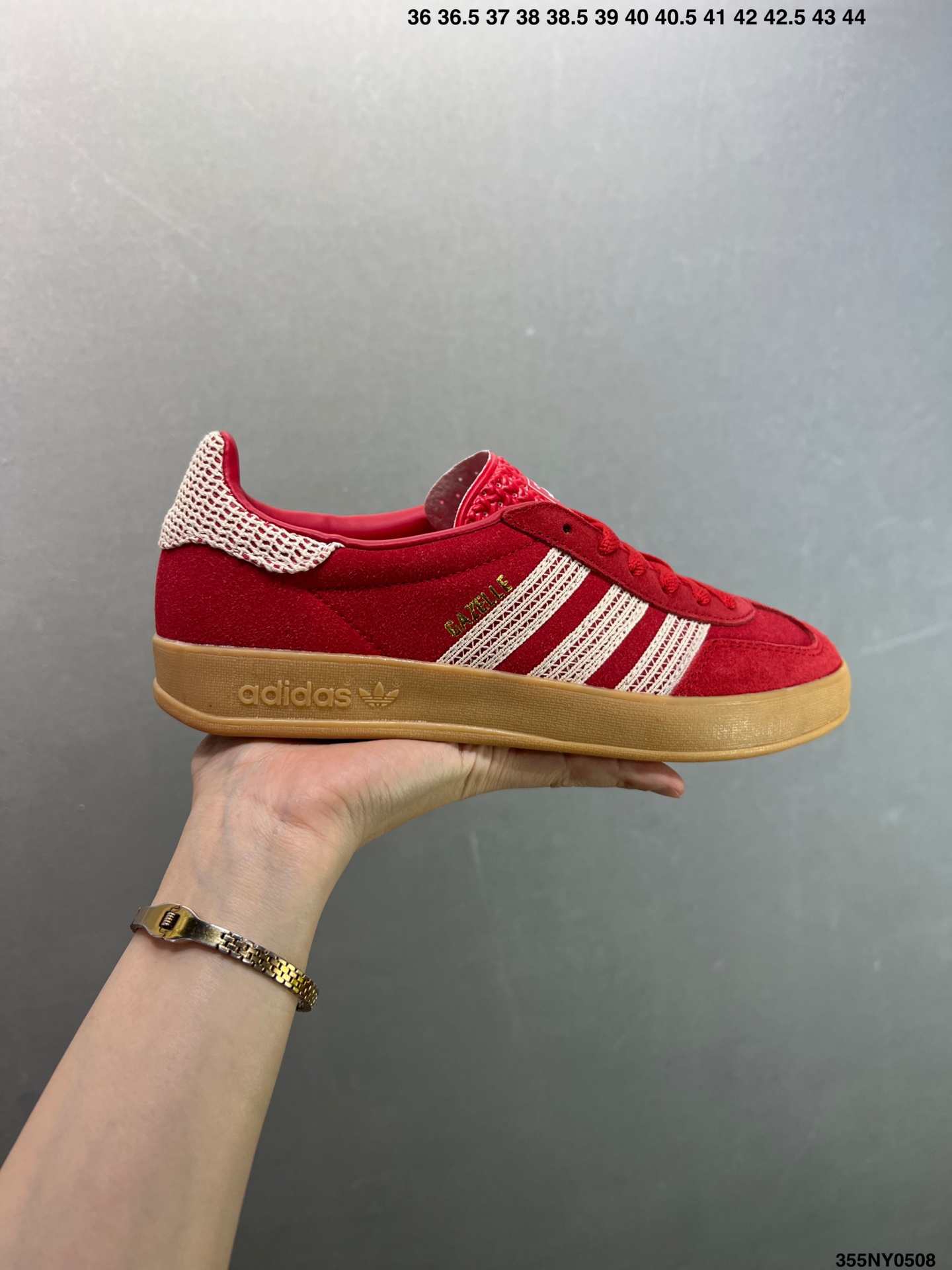 Adidas Originals Gazelle Indoor Casual Low-Top Sneakers - Red/Gum 2 i1746638617657 722 0 0