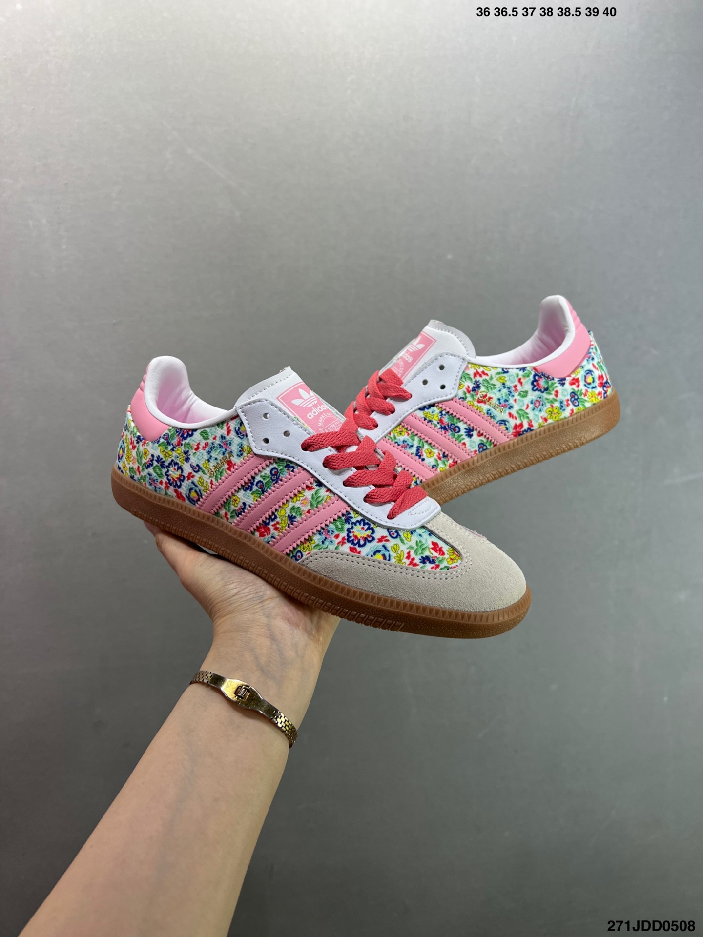 Liberty London x Adidas Originals Samba OG Floral Sneakers JI0280 for Women 9 i1746638657816 5666 0 7
