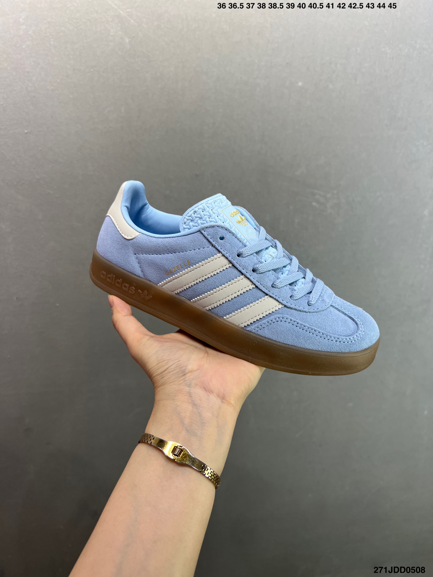 Adidas Gazelle Indoor Light Blue Casual Sneakers - Retro Style, Comfortable Fit 3 i1746638701632 9367 0 1
