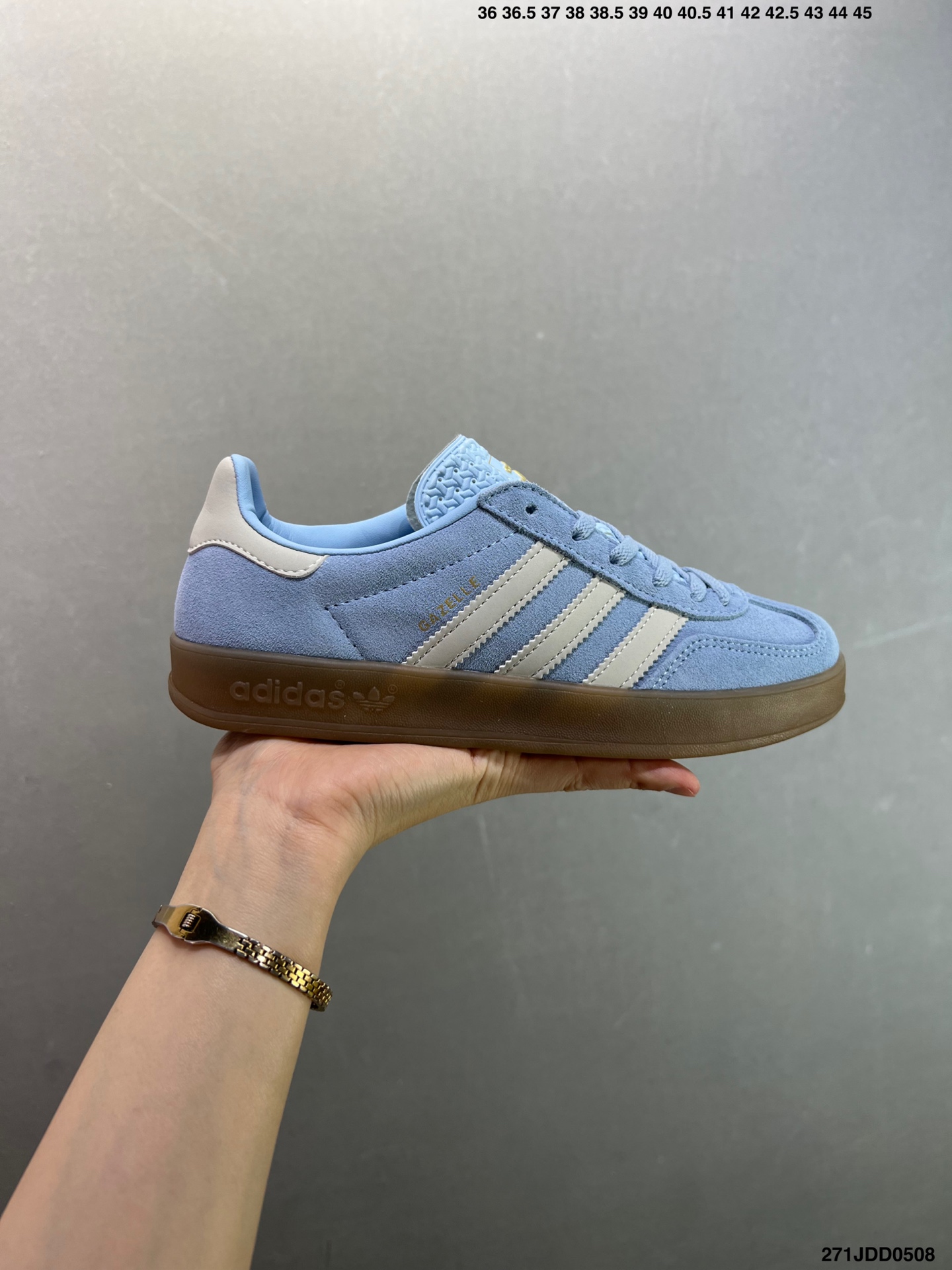 Adidas Gazelle Indoor Light Blue Casual Sneakers - Retro Style, Comfortable Fit 2 i1746638701660 9001 0 0