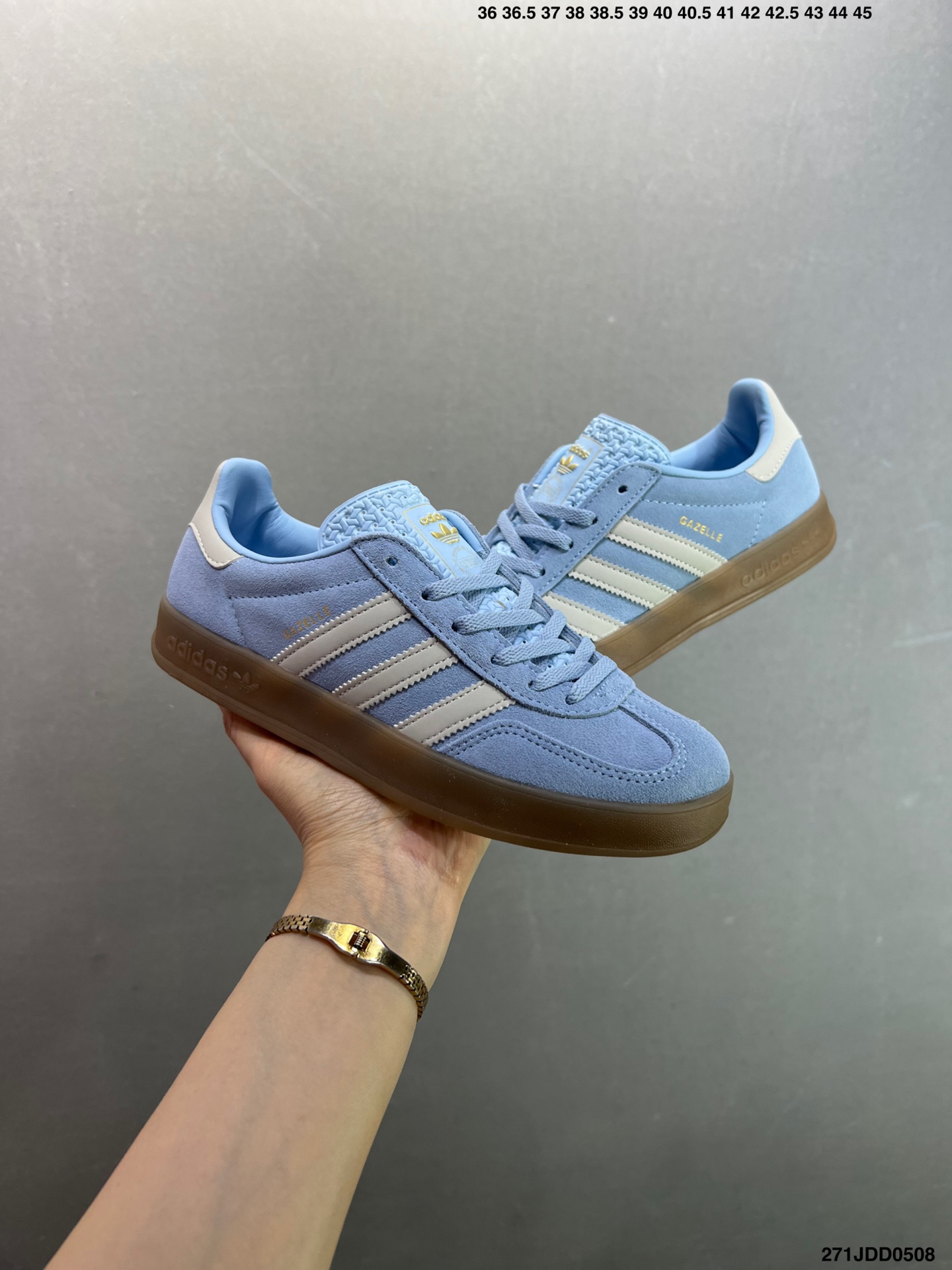 Adidas Gazelle Indoor Light Blue Casual Sneakers - Retro Style, Comfortable Fit 9 i1746638703805 7777 0 7