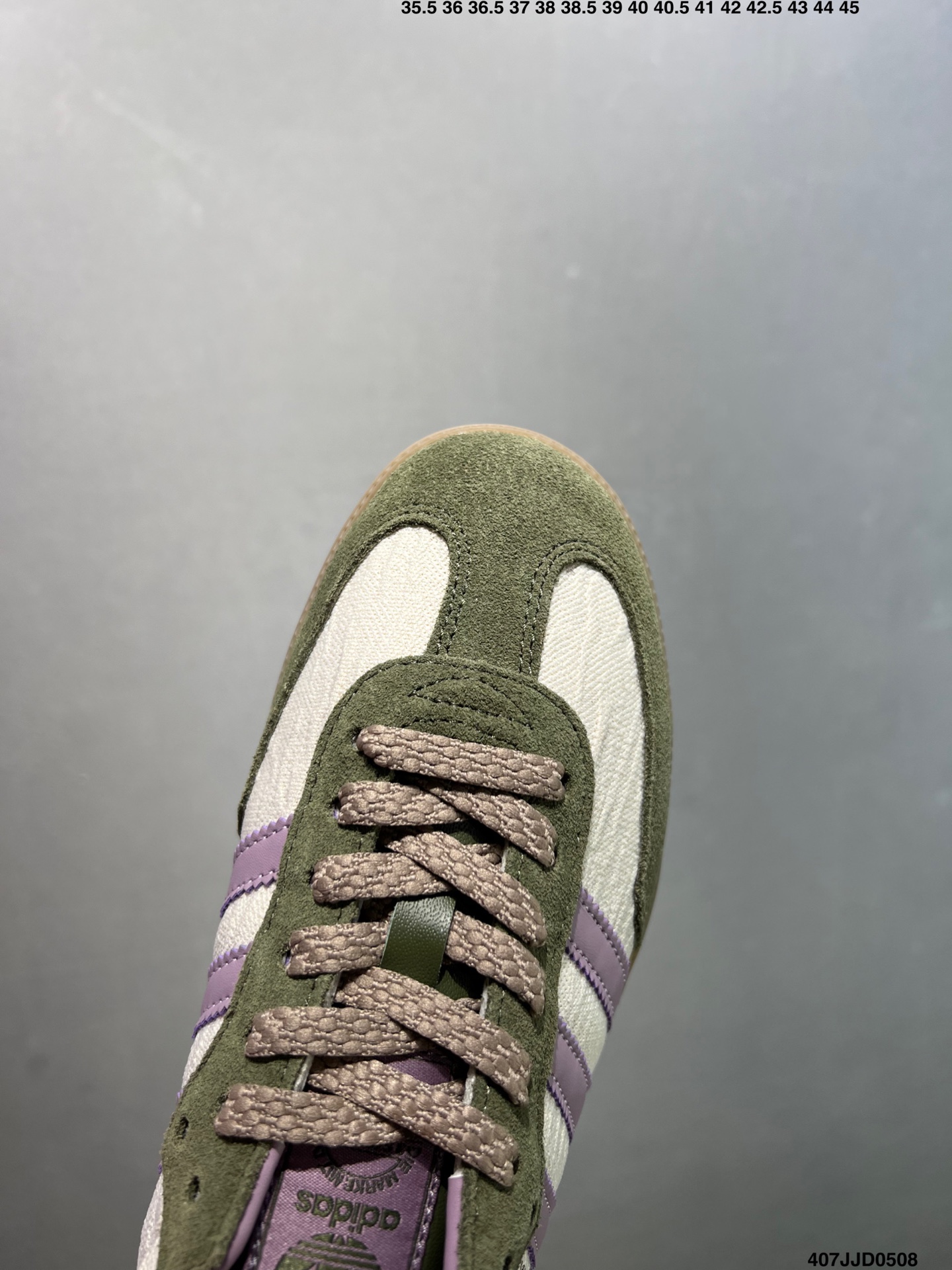 Adidas Originals Samba OG Low-Top Sneakers in Green and Purple, Sizes 35-40.5 6 i1746639120820 1867 0 4