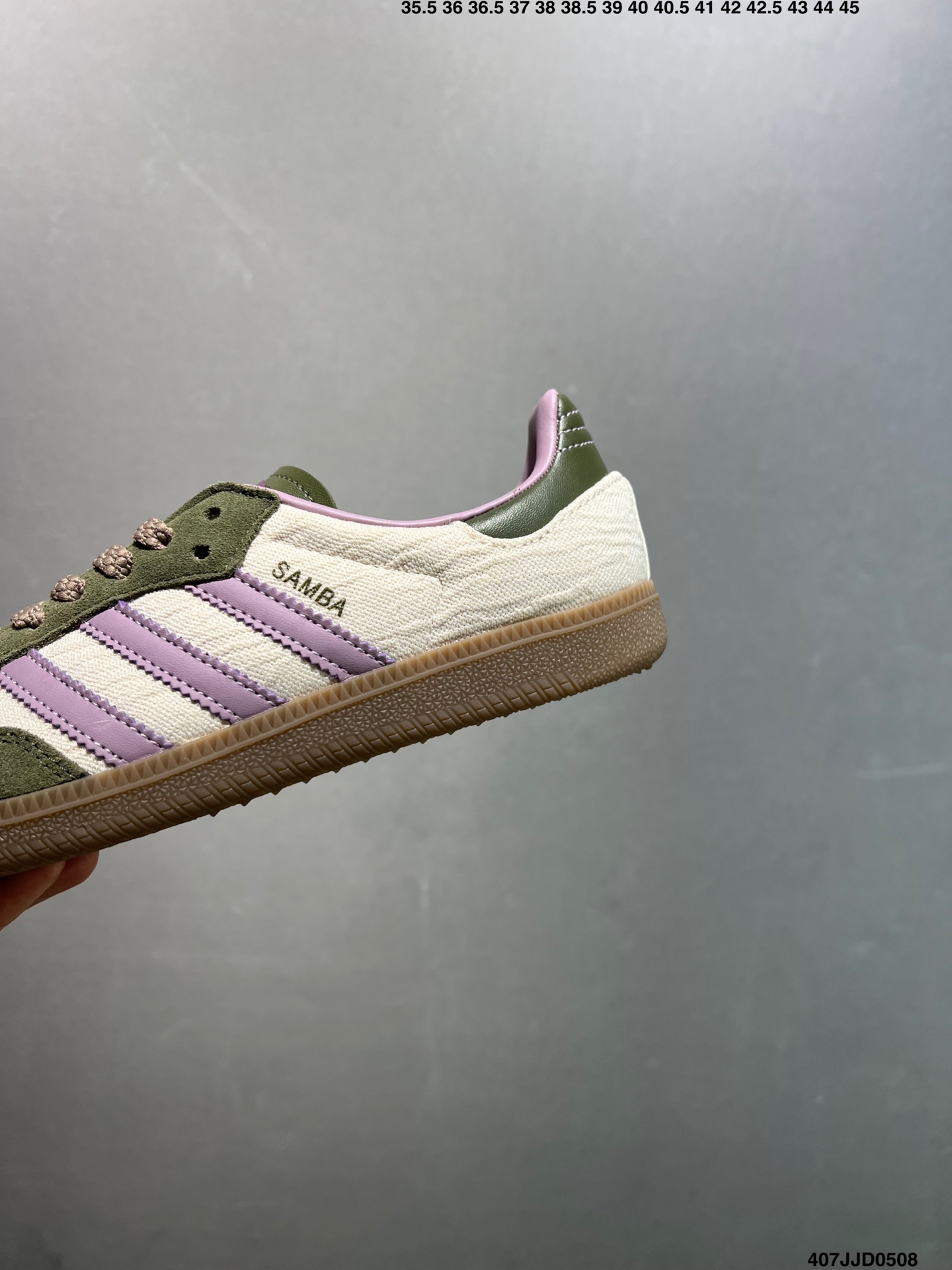 Adidas Originals Samba OG Low-Top Sneakers in Green and Purple, Sizes 35-40.5 7 i1746639120851 3081 0 5